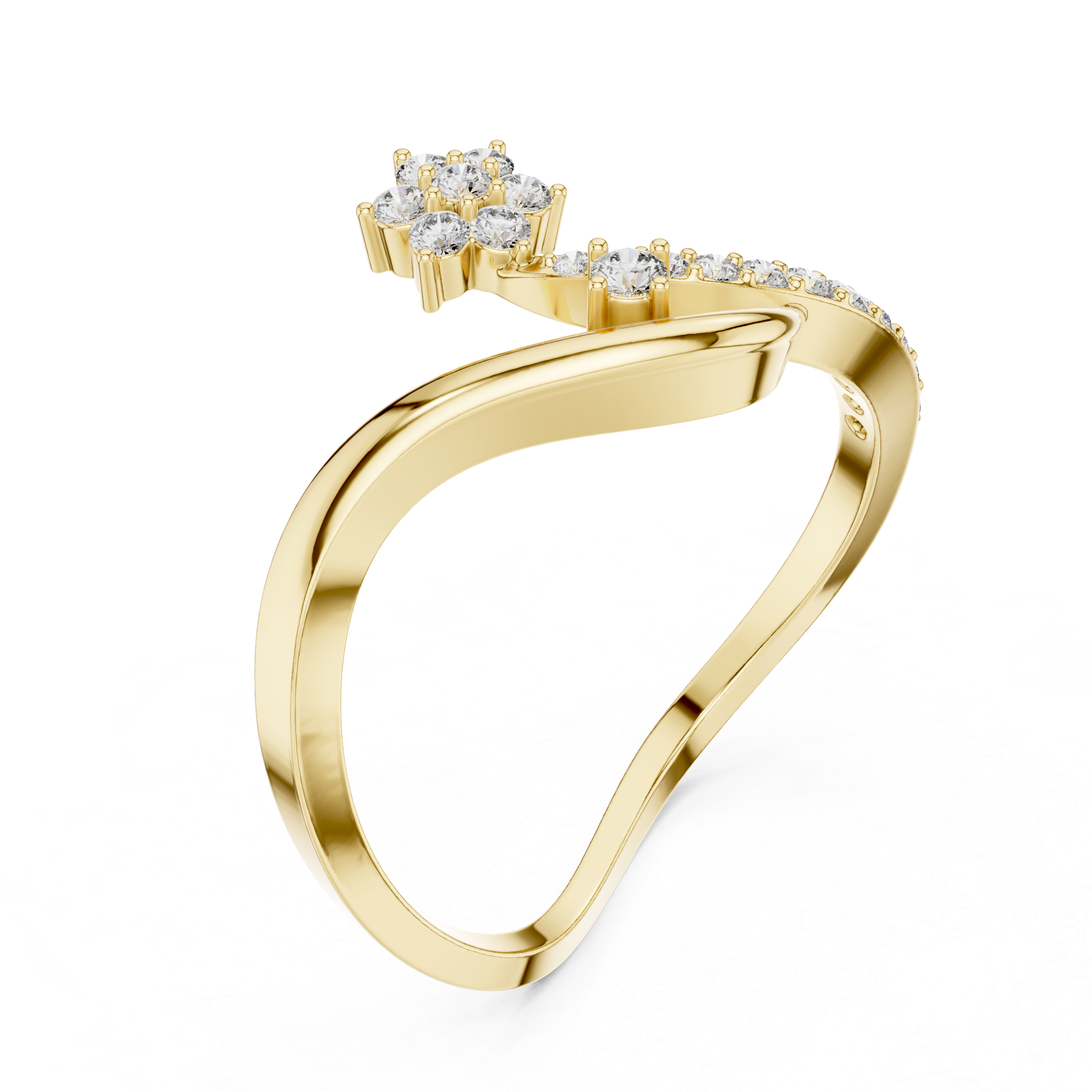 Infinity Floral Diamond Ring