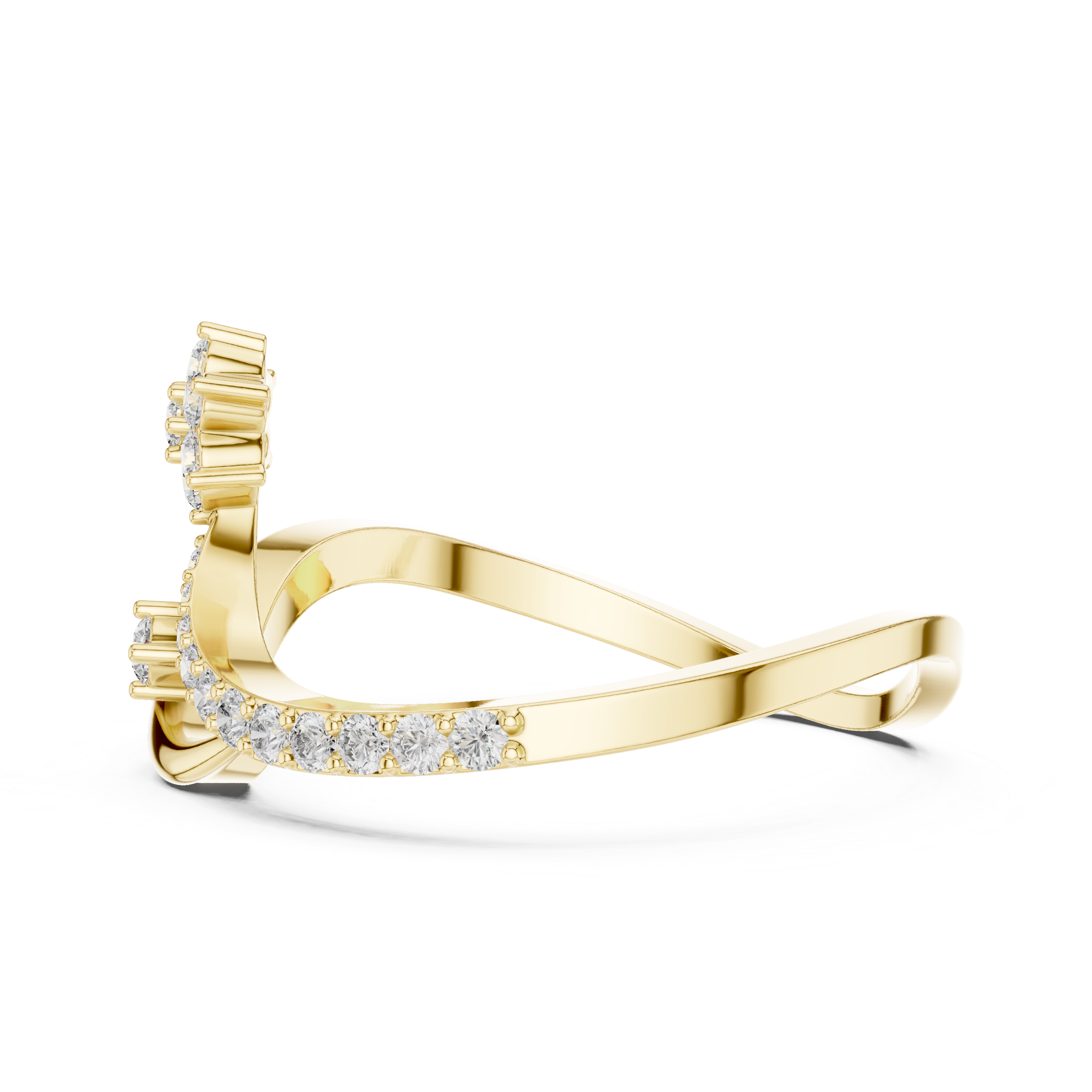 Infinity Floral Diamond Ring