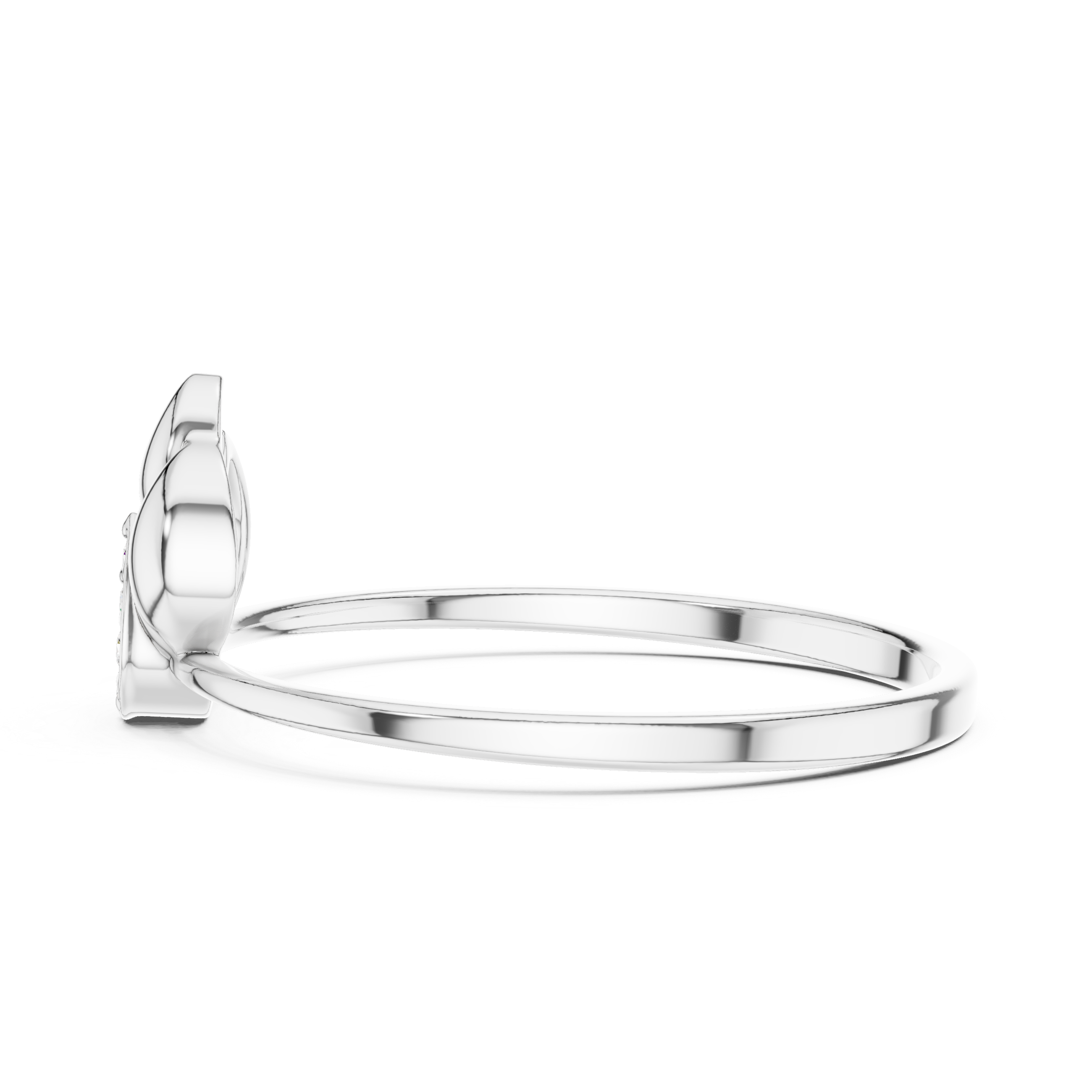 Flame Petal Diamond Ring