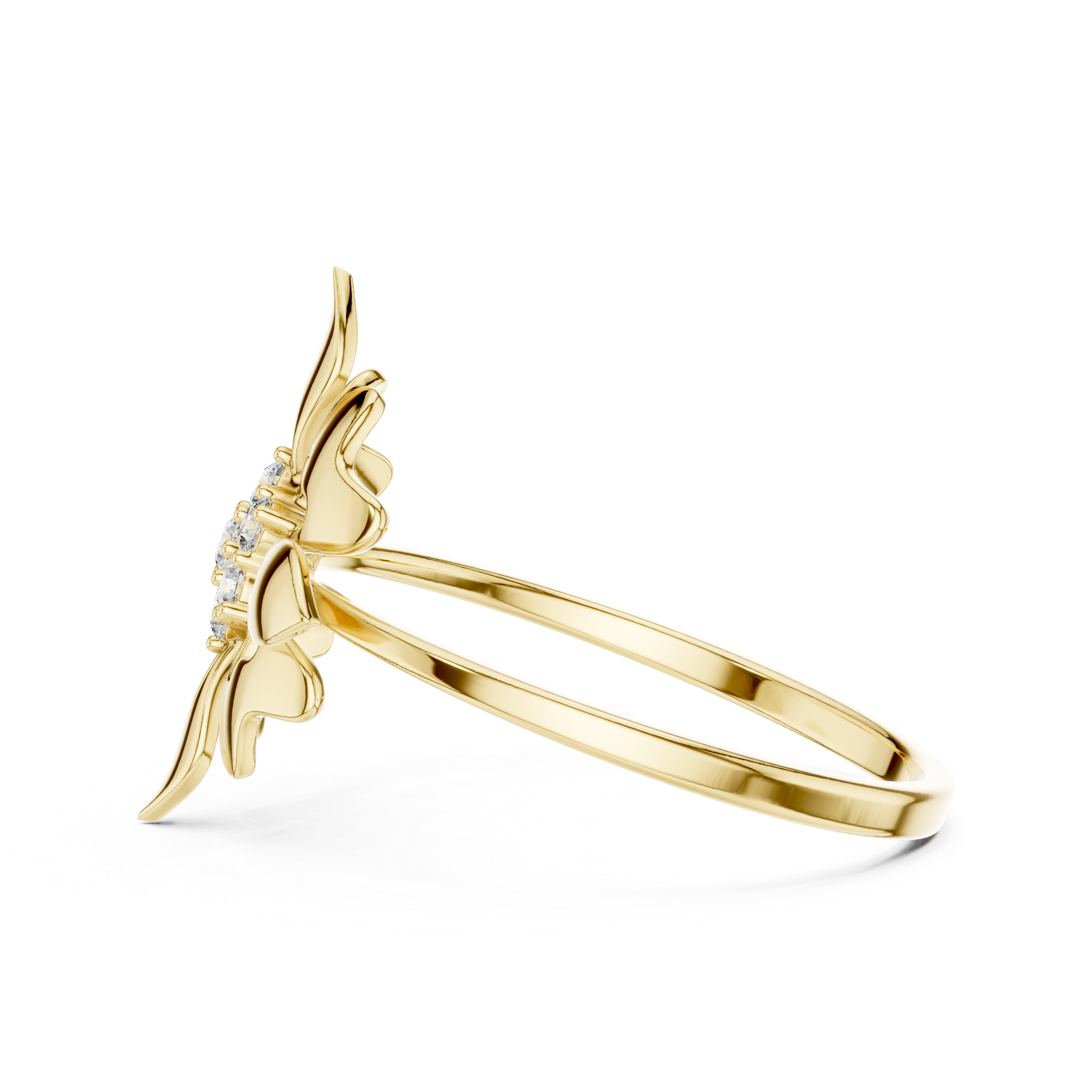Floral Star Diamond Ring