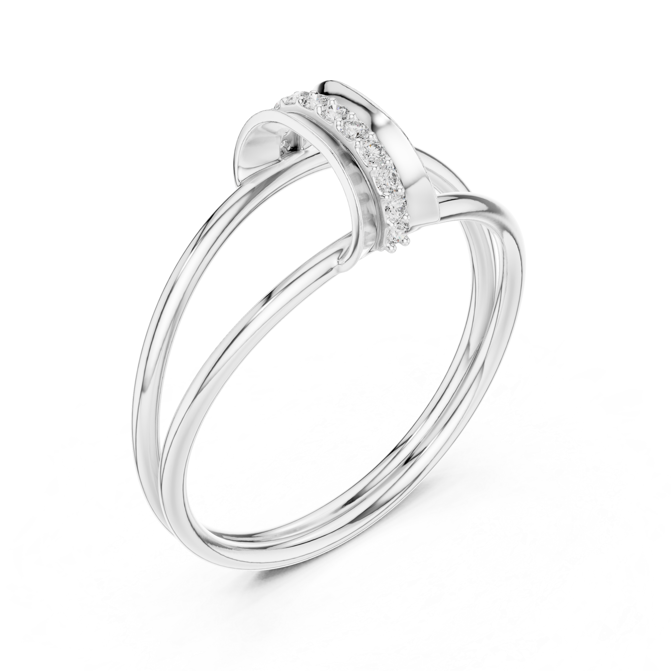 Luxury Diamond Bar Ring