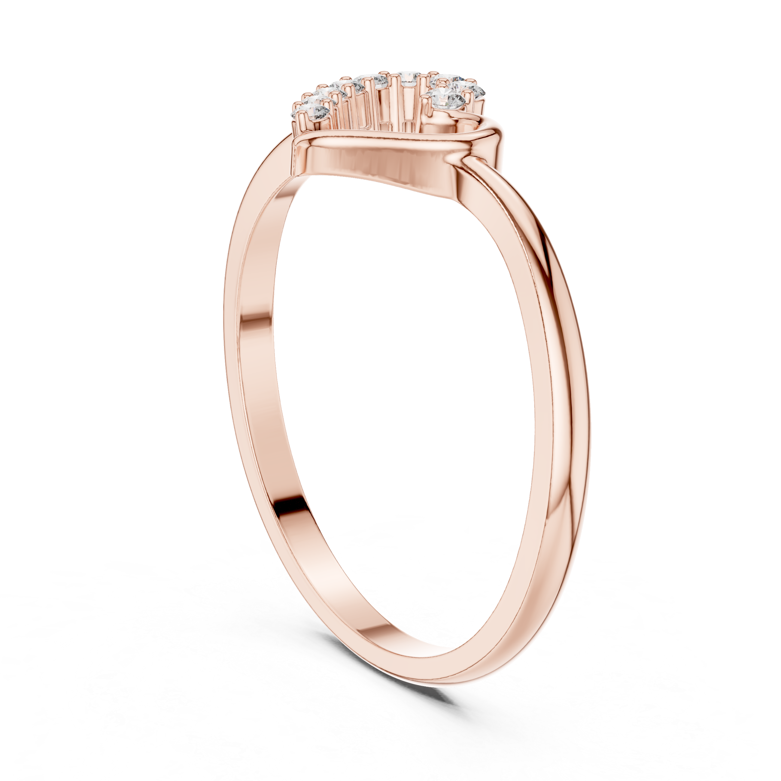 Luxury Diamond Heart Ring