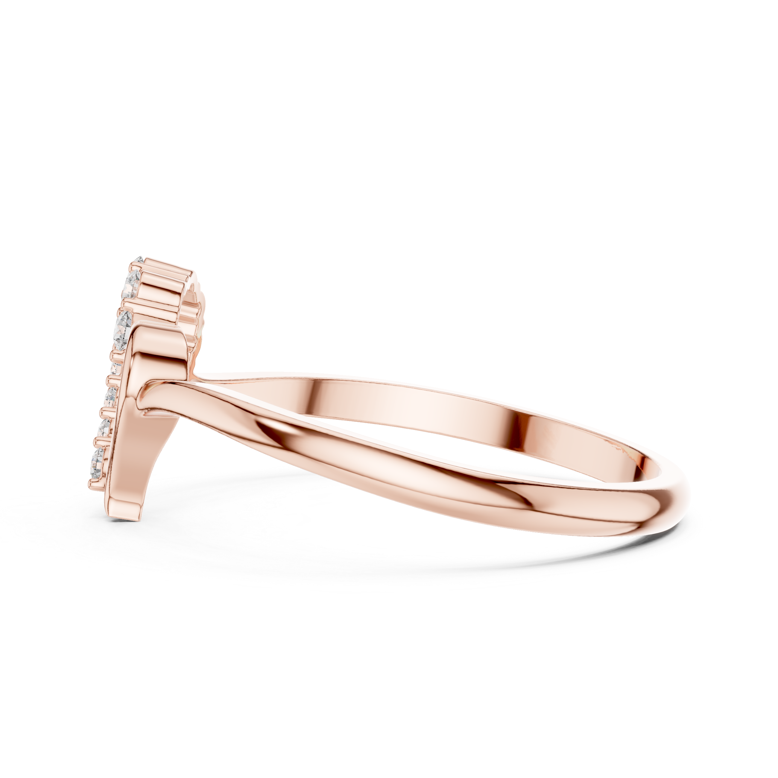 Luxury Diamond Heart Ring