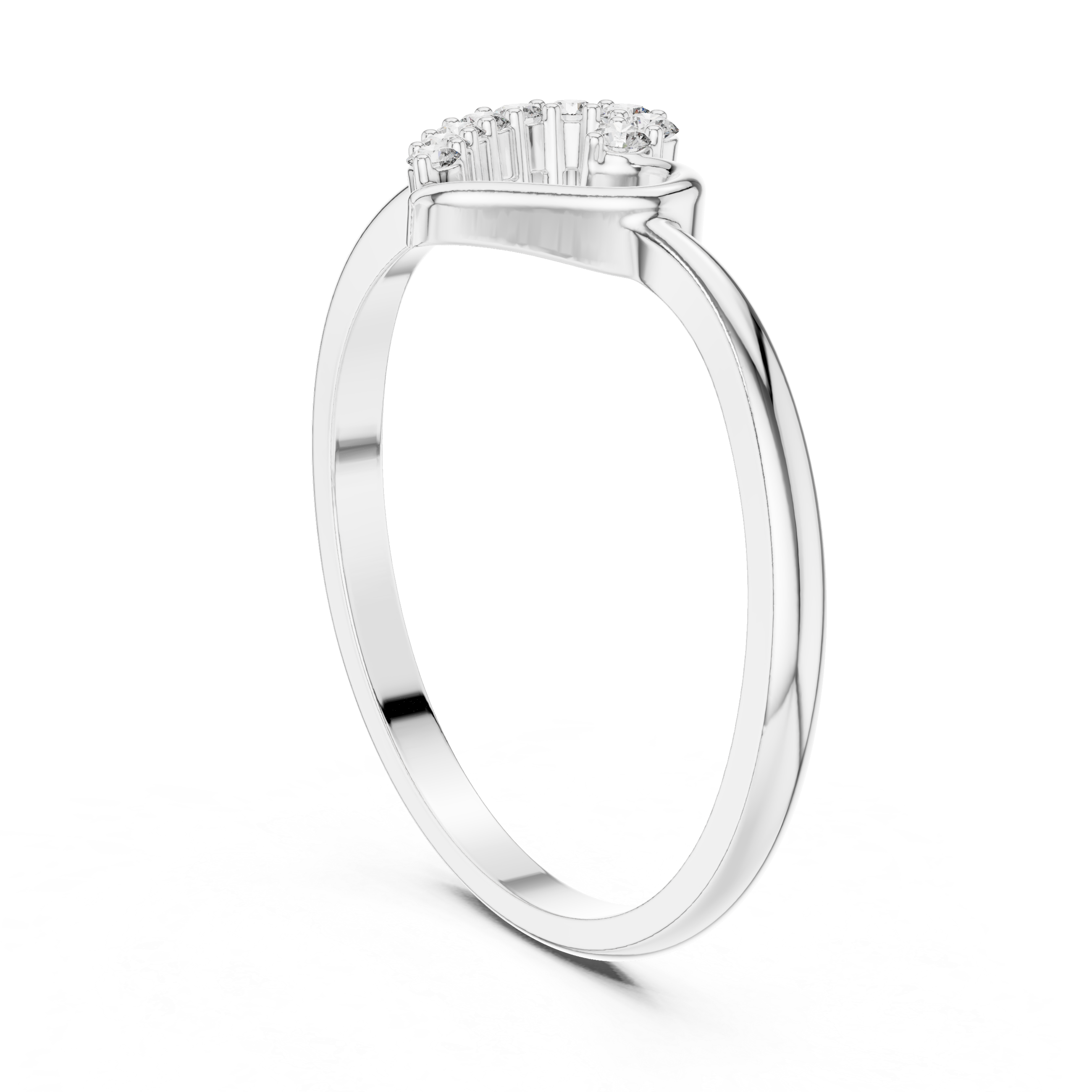 Luxury Diamond Heart Ring