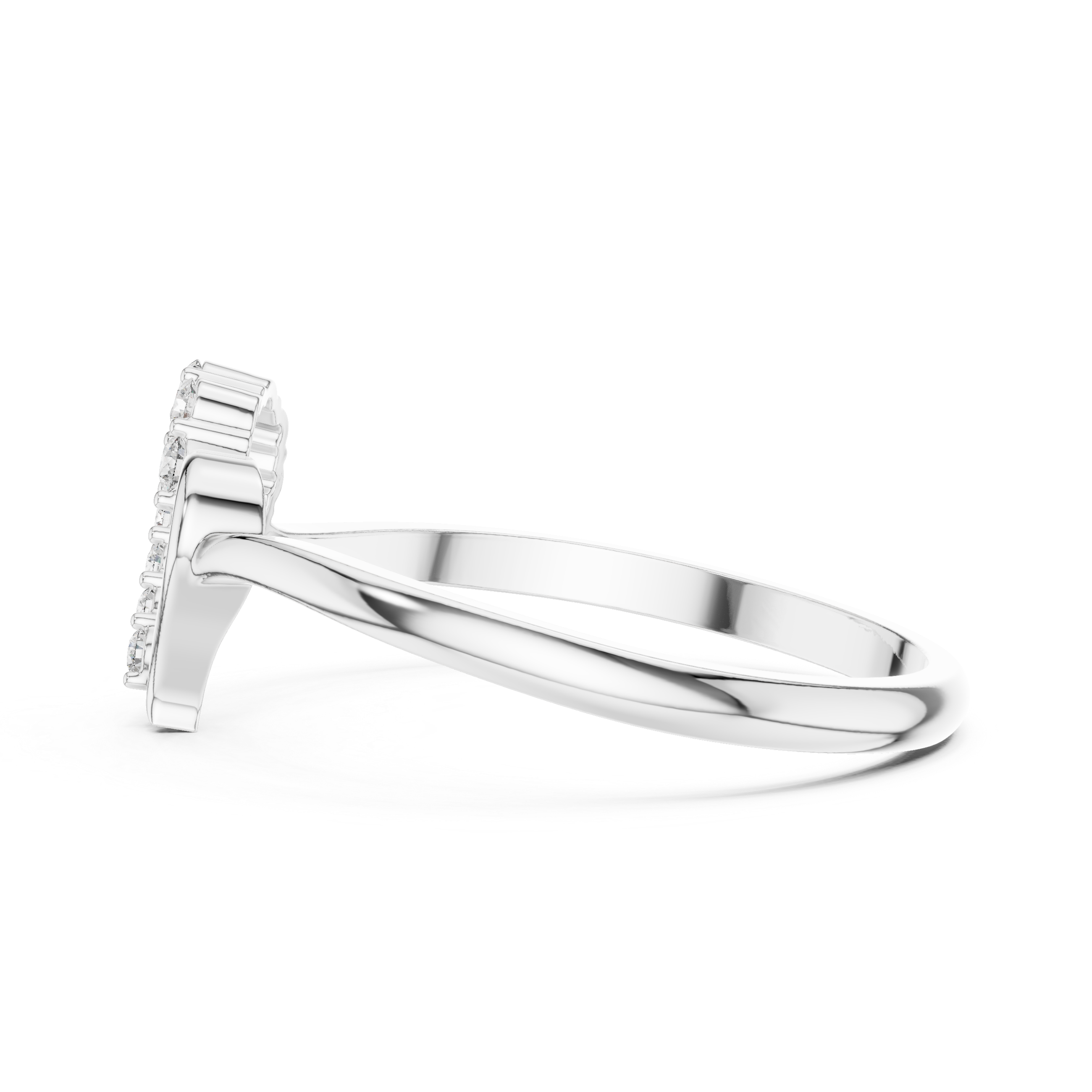 Luxury Diamond Heart Ring