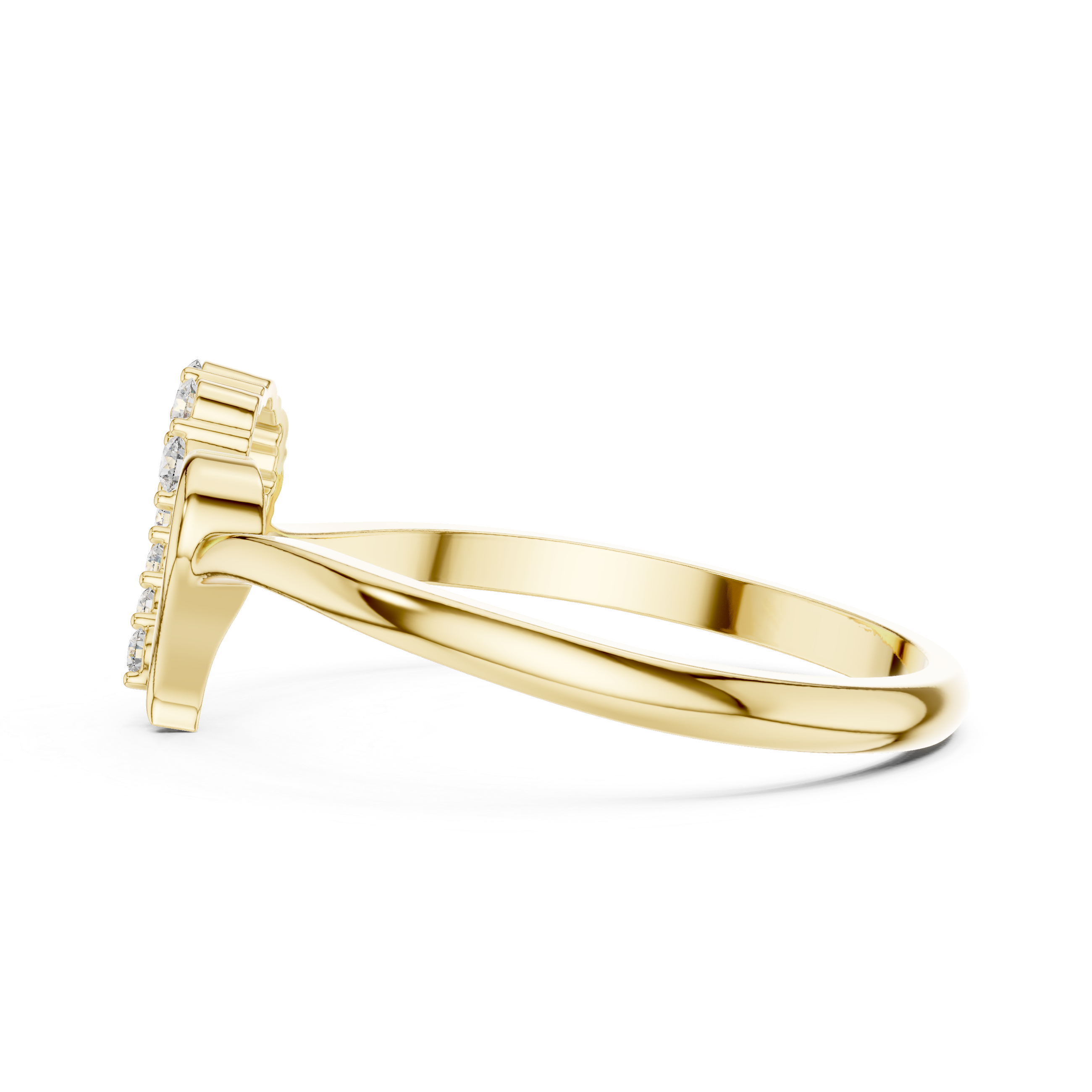 Luxury Diamond Heart Ring