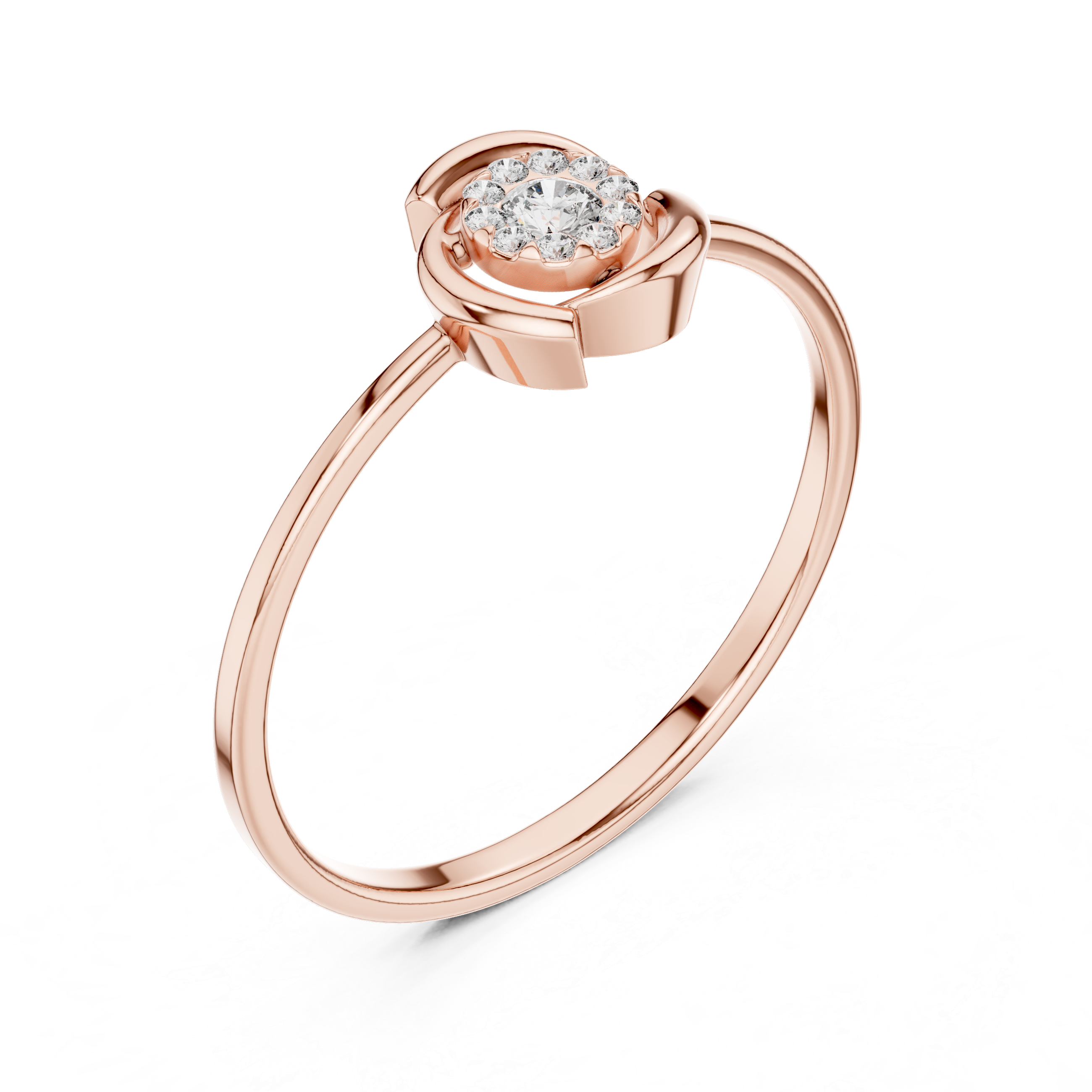 Luxury Diamond Cluster Ring