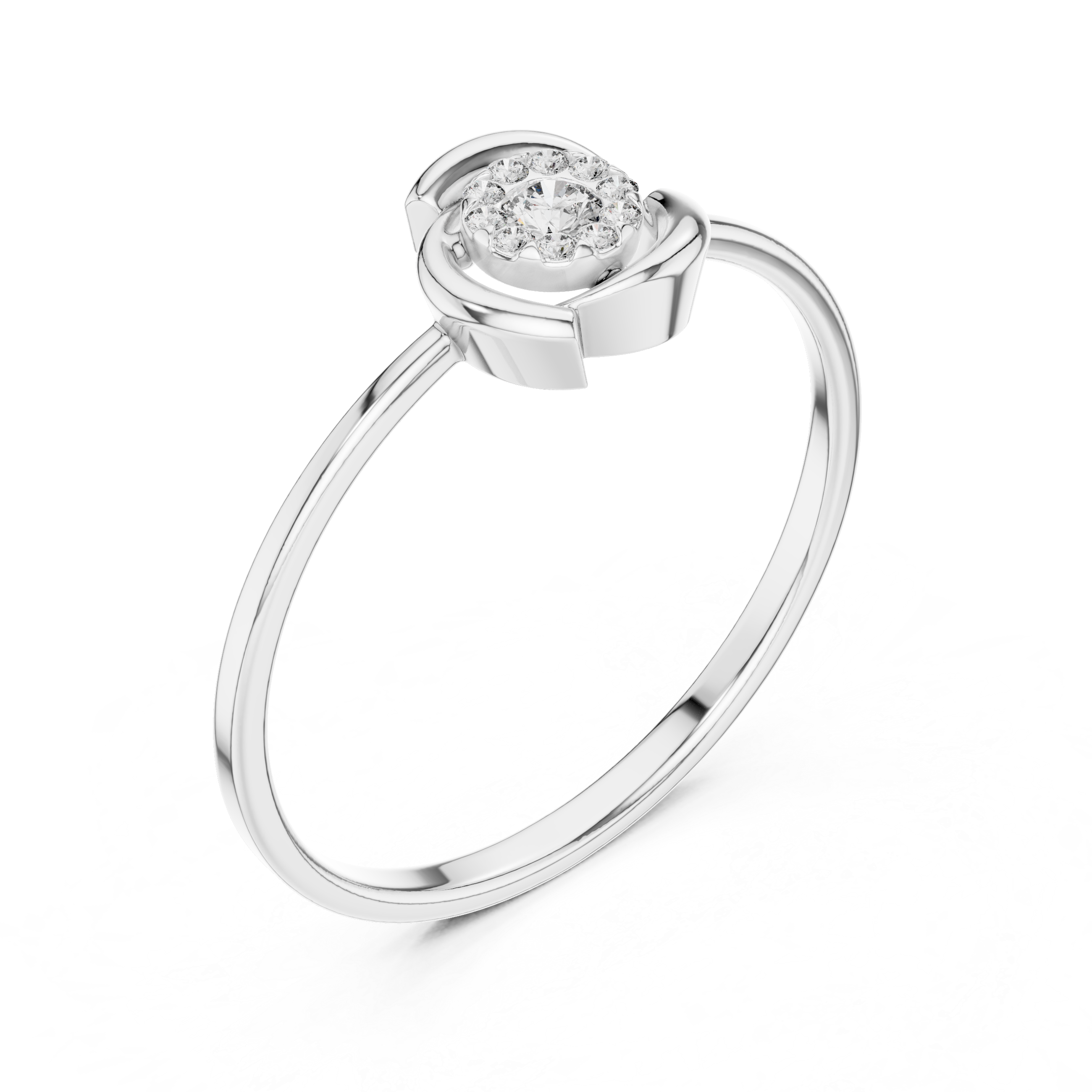 Luxury Diamond Cluster Ring