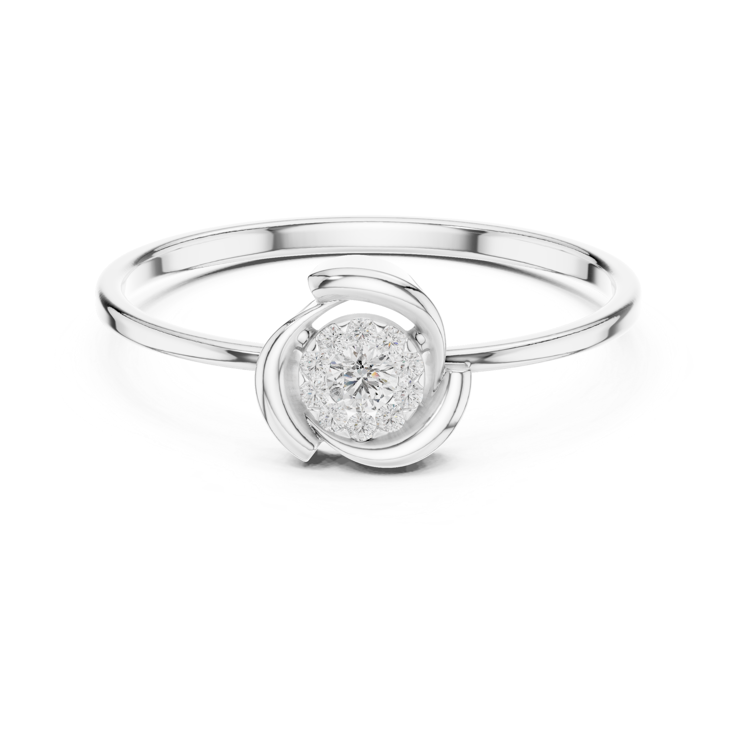 Luxury Diamond Cluster Ring