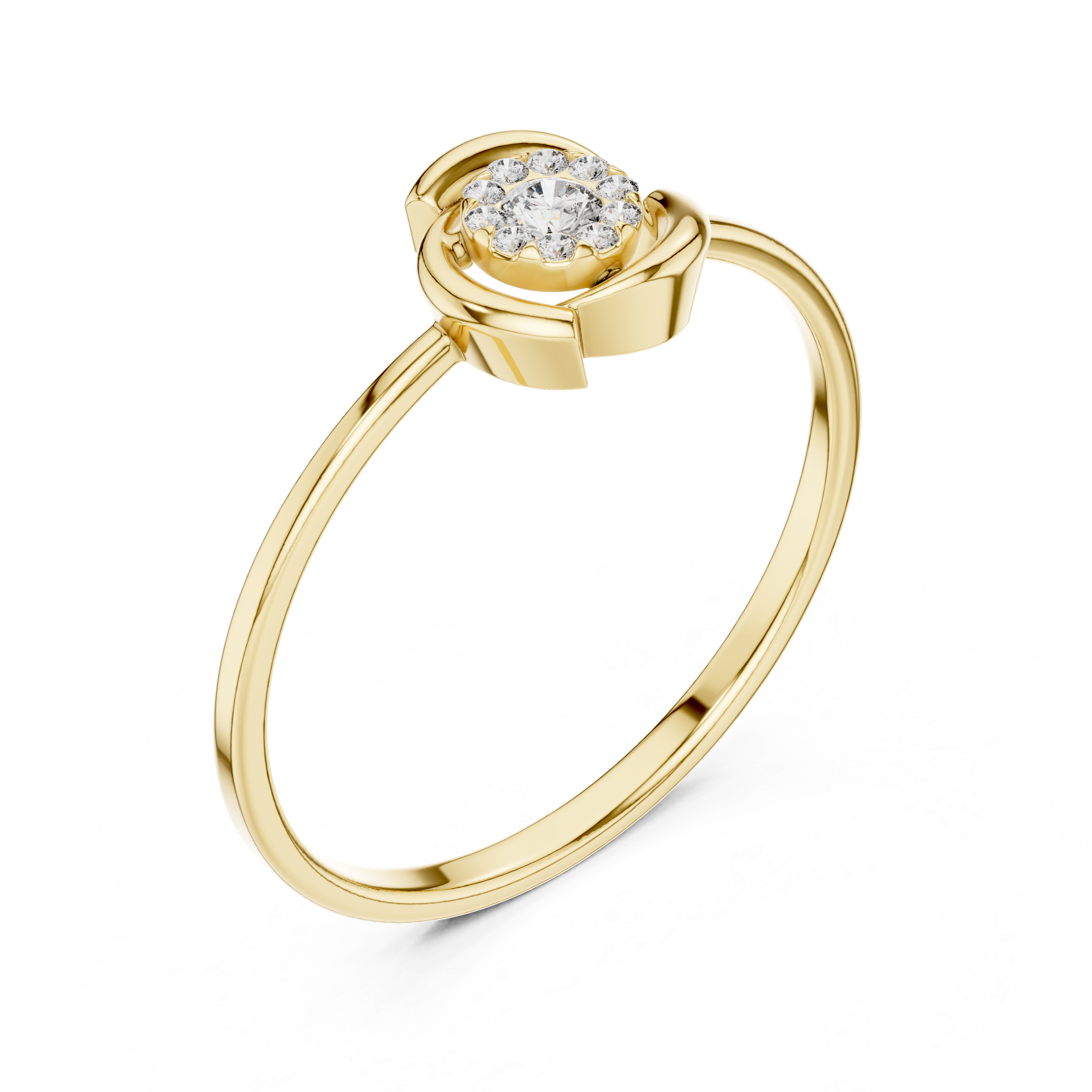 Luxury Diamond Cluster Ring