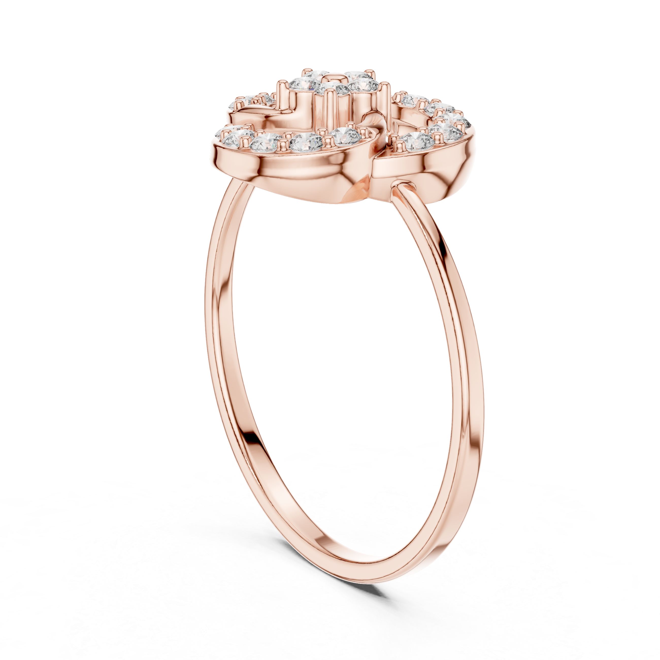 Luxury Spiral Diamond Ring