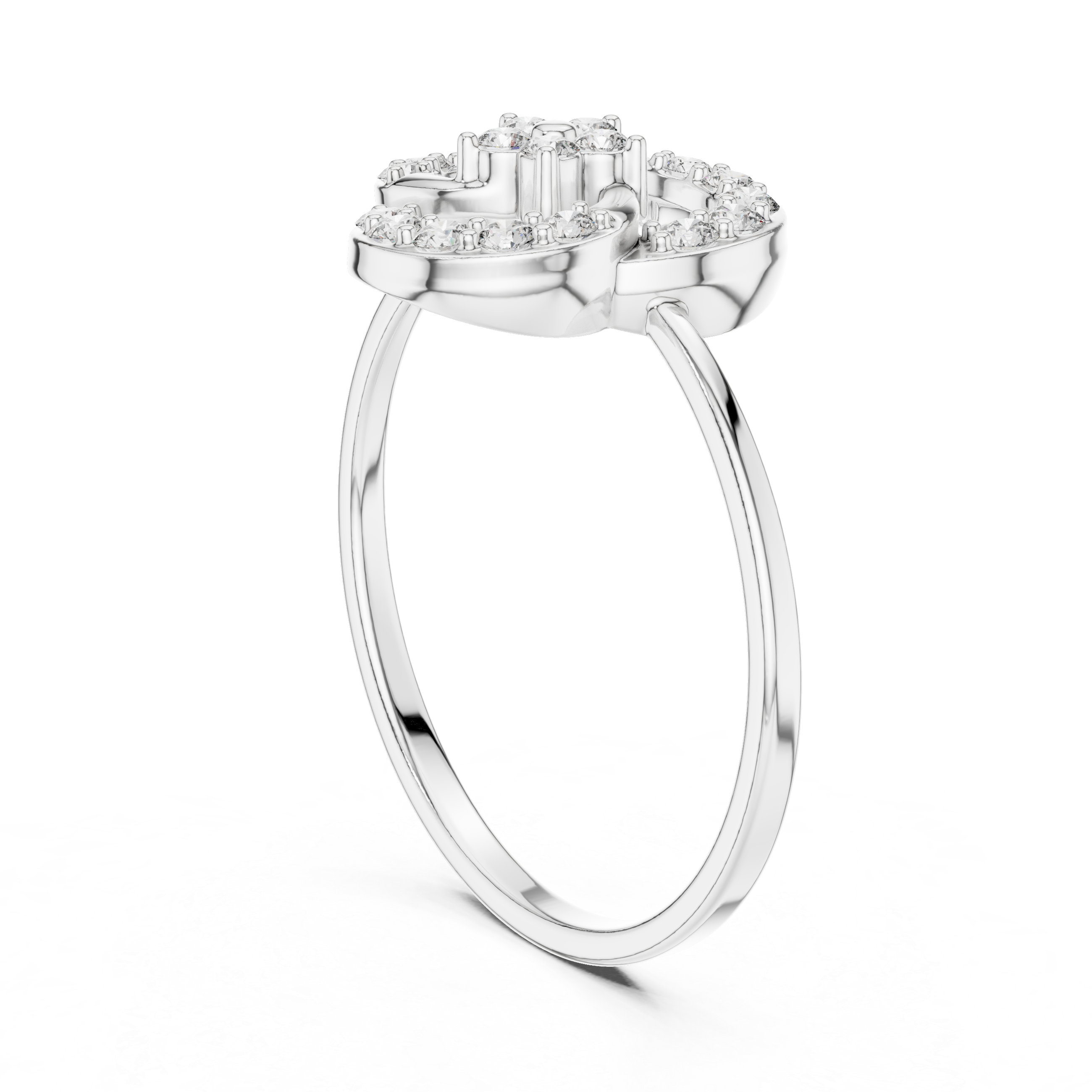 Luxury Spiral Diamond Ring