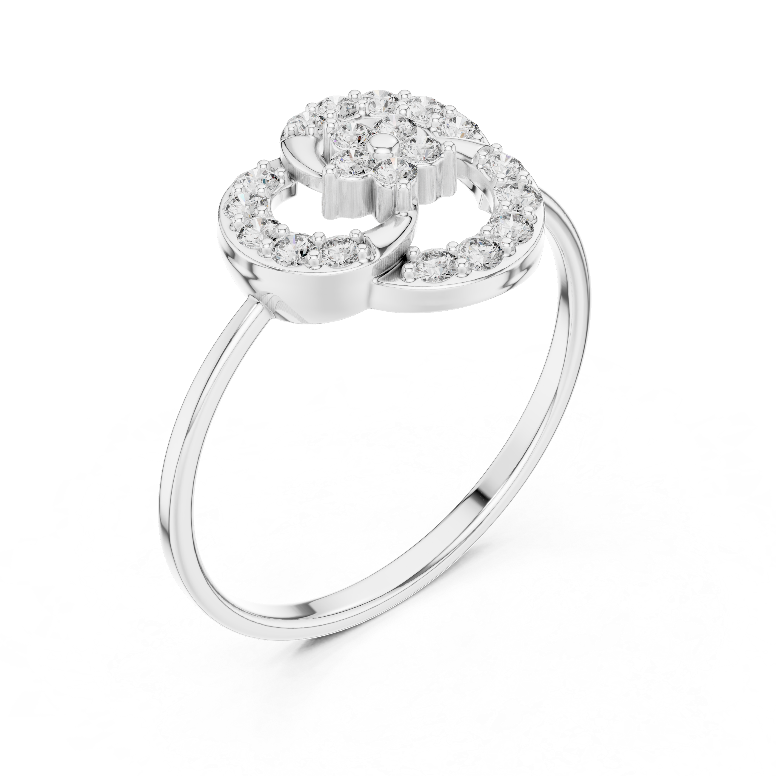 Luxury Spiral Diamond Ring