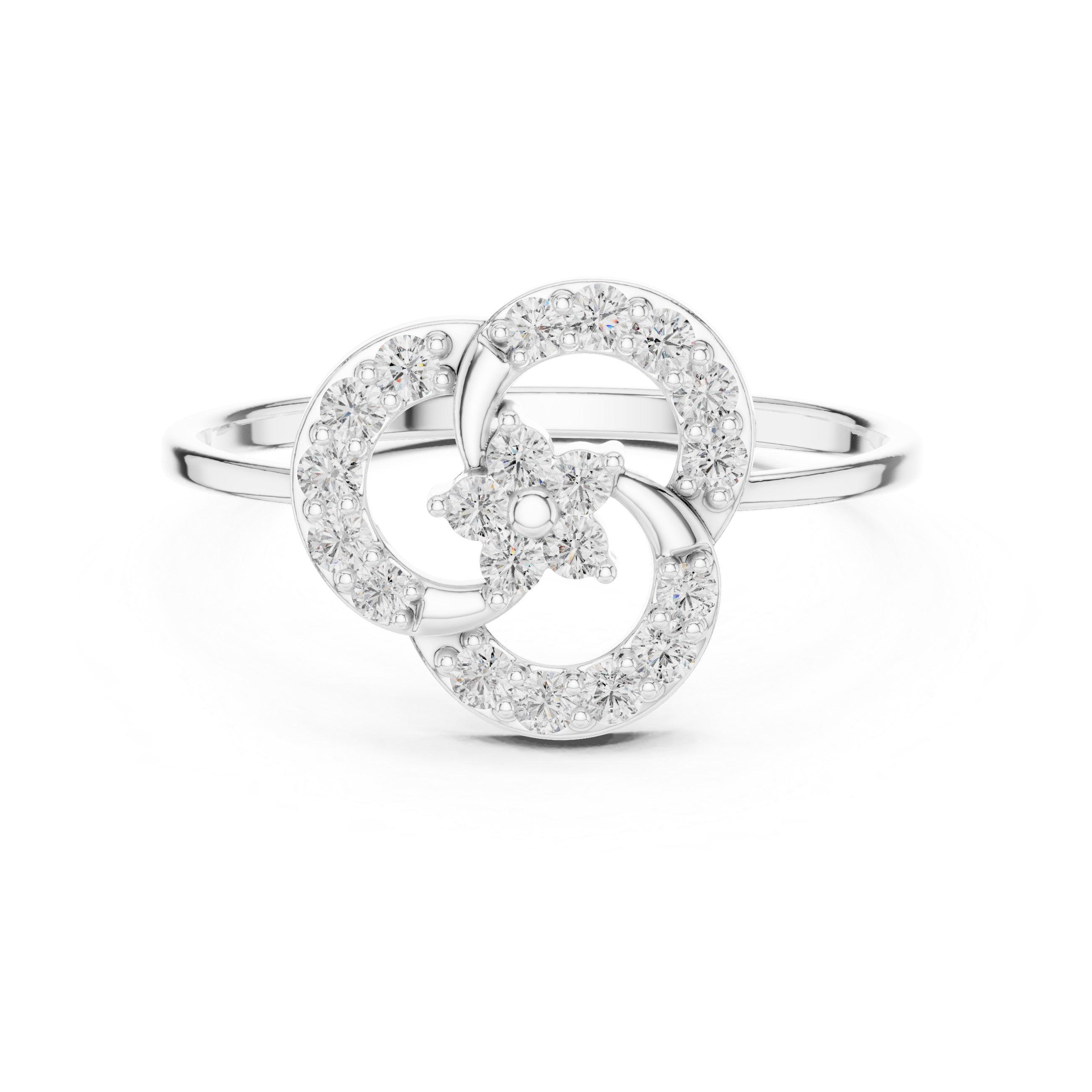 Luxury Spiral Diamond Ring
