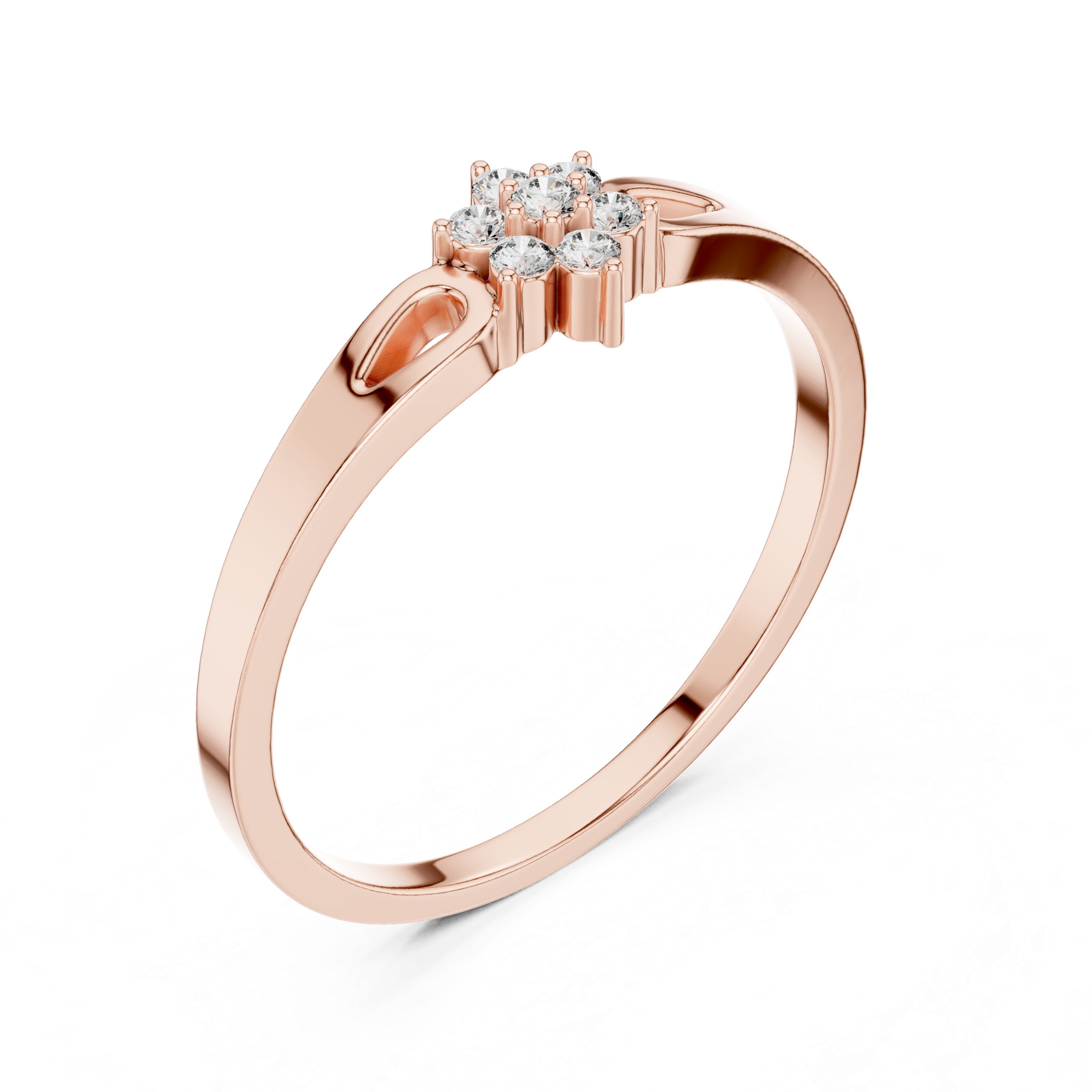 Luxury Diamond Flower Ring