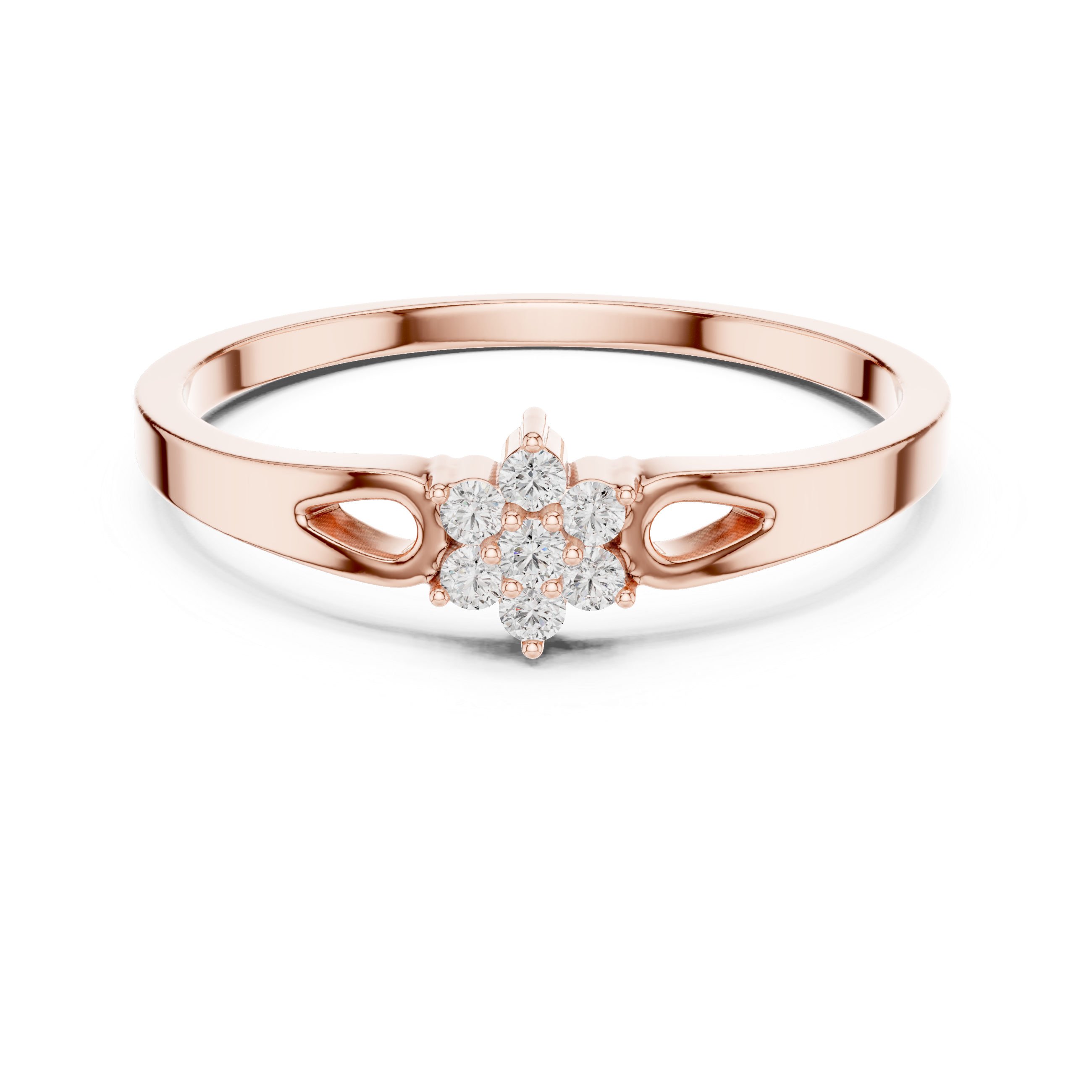 Luxury Diamond Flower Ring