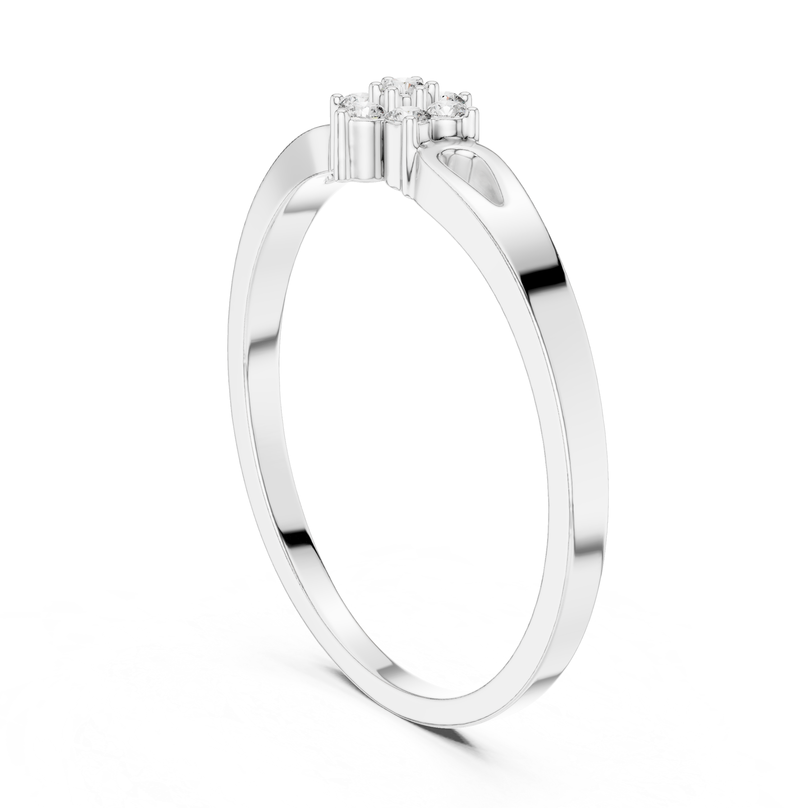 Luxury Diamond Flower Ring