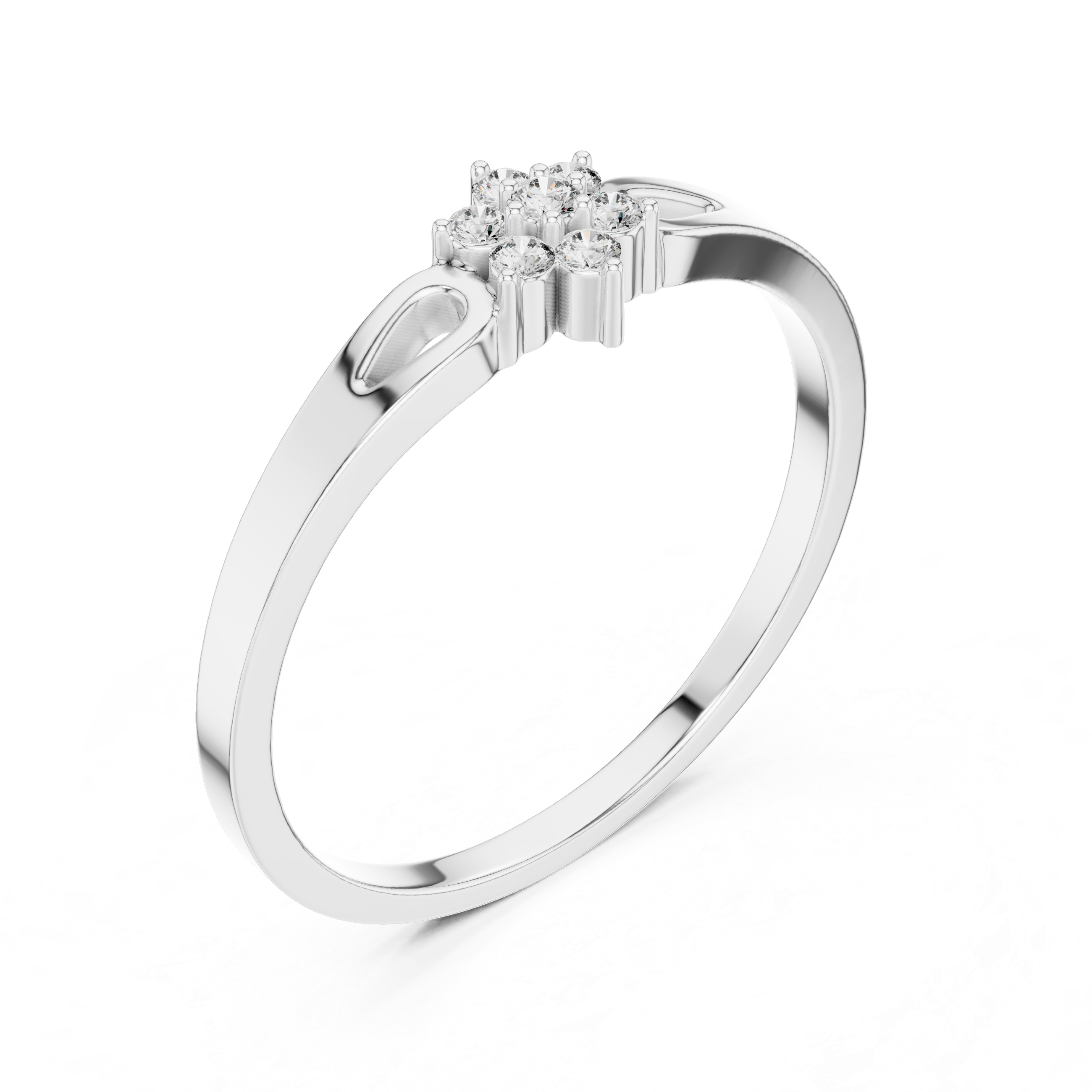 Luxury Diamond Flower Ring