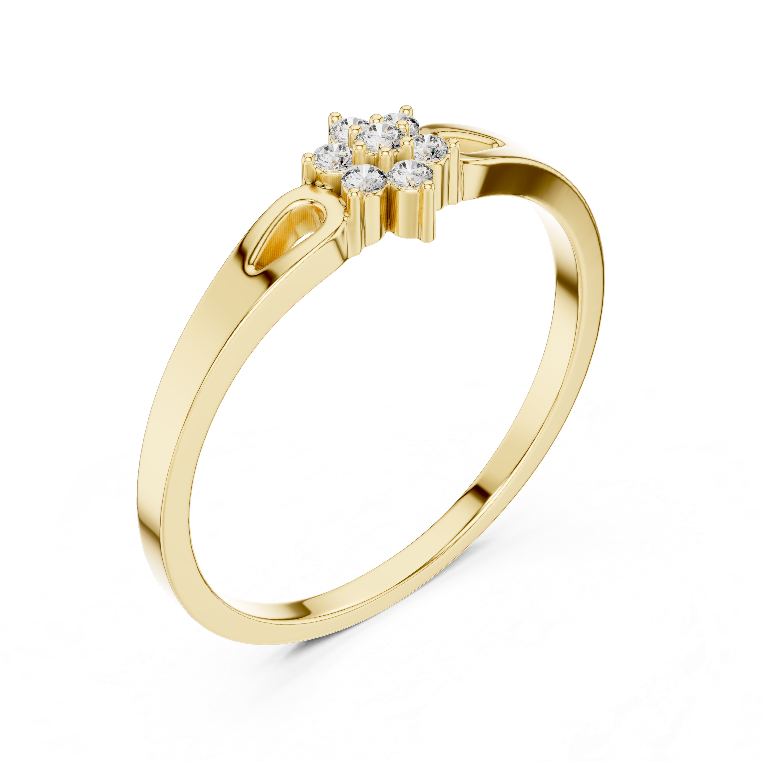 Luxury Diamond Flower Ring