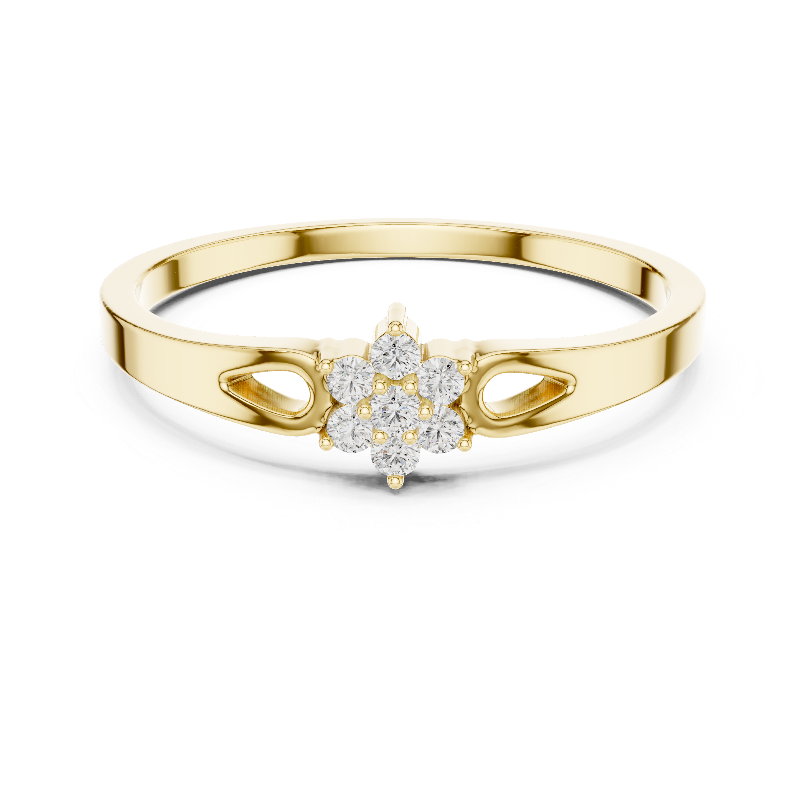 Luxury Diamond Flower Ring