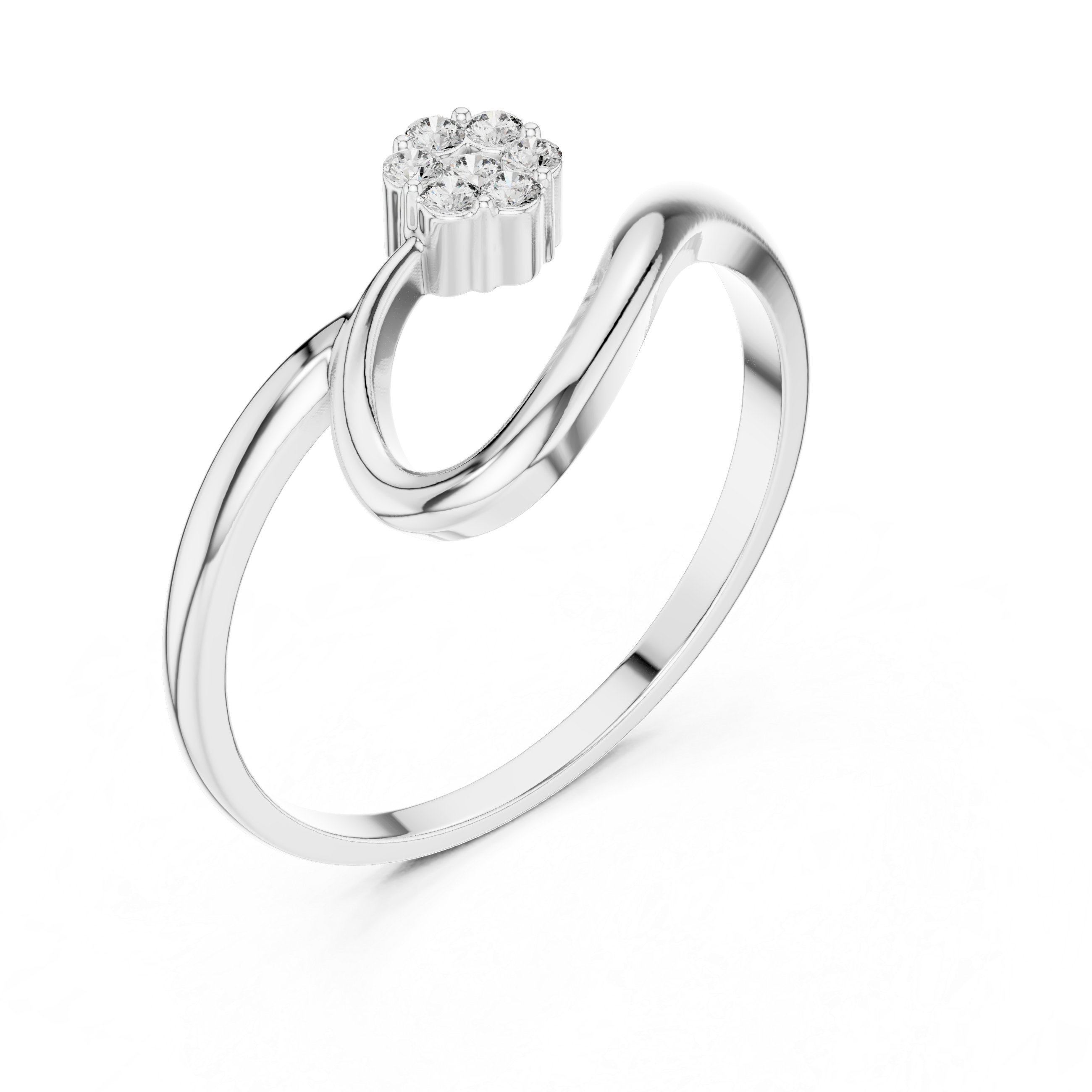 Luxury Flow Diamond Ring