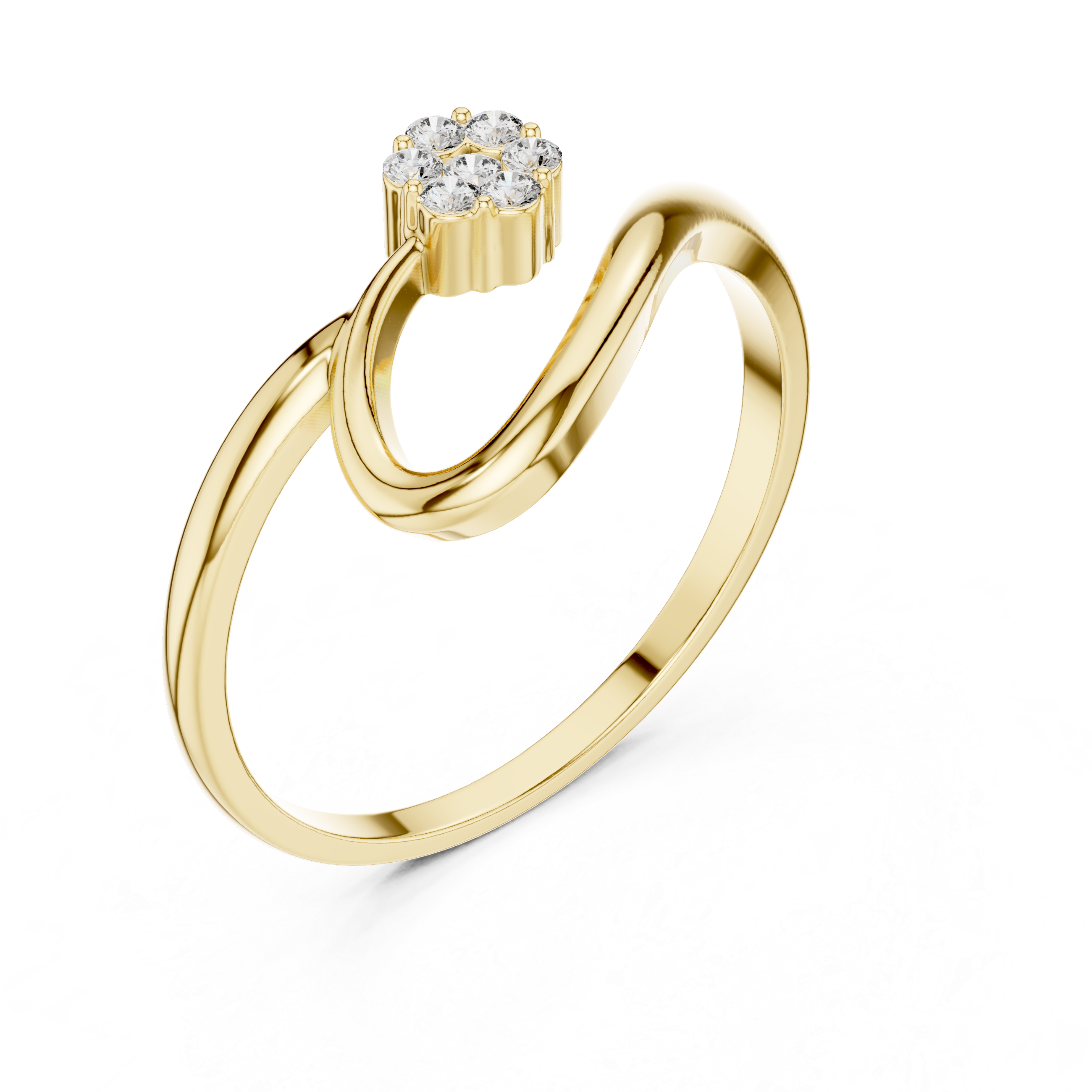 Luxury Flow Diamond Ring