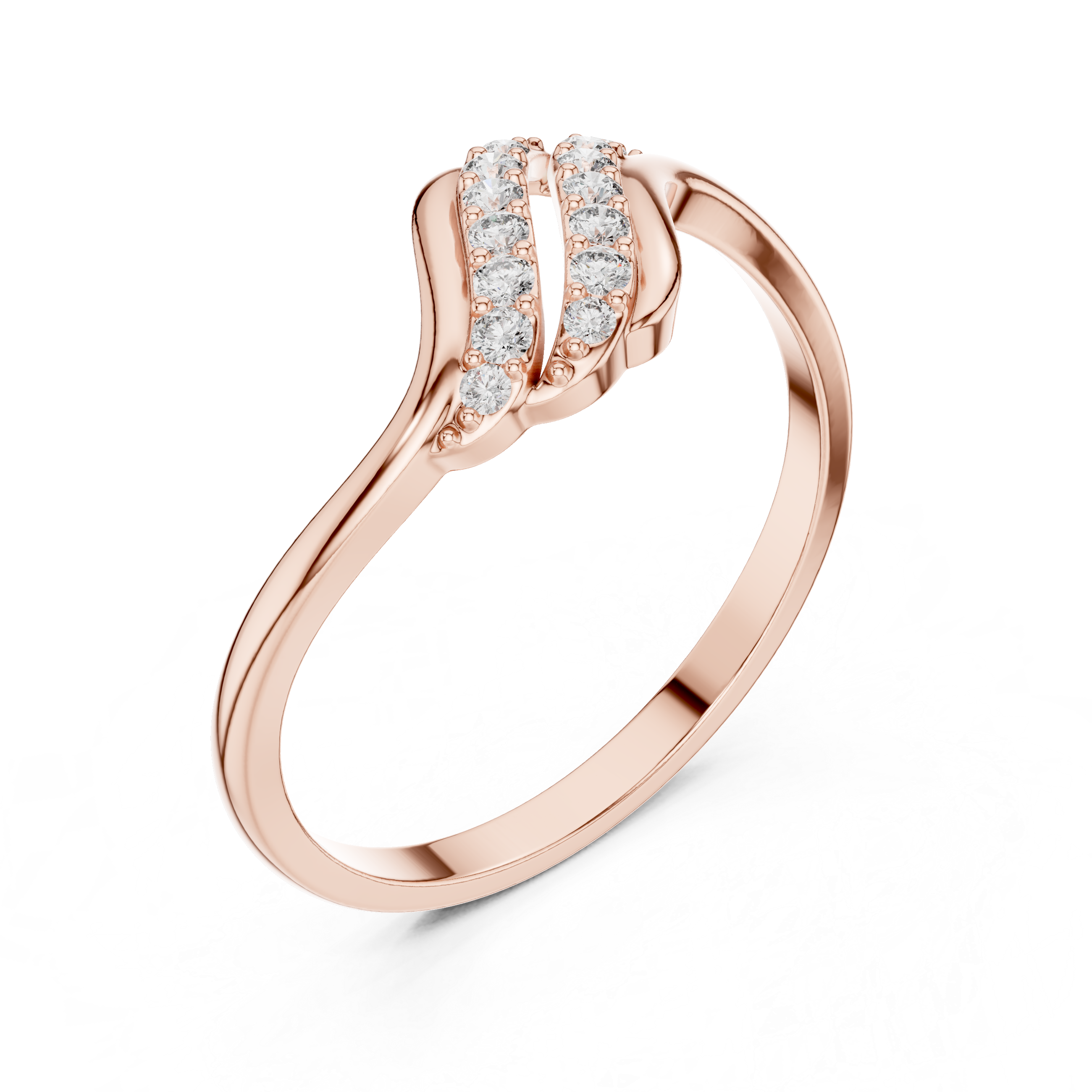 Luxury Wave Diamond Ring