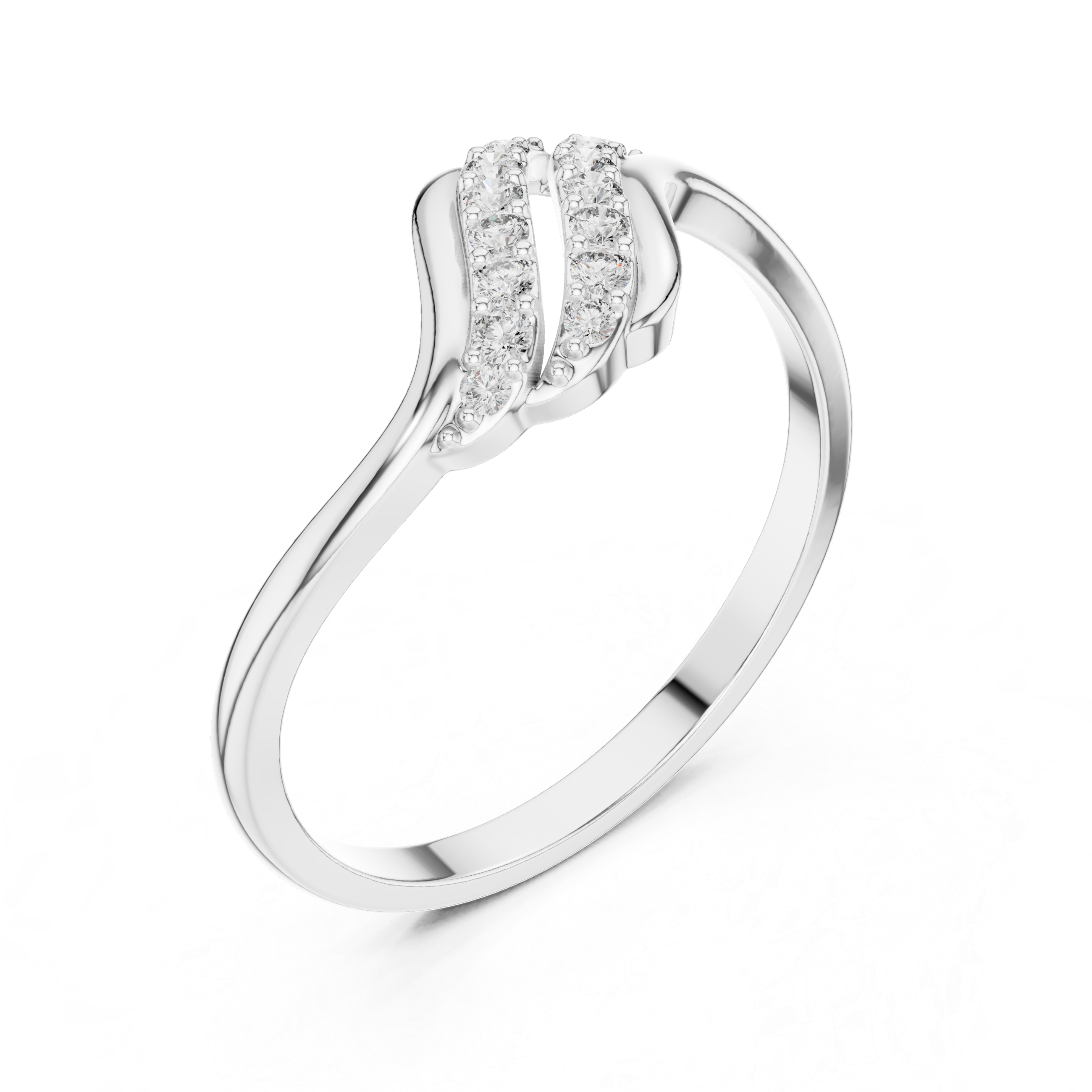 Luxury Wave Diamond Ring
