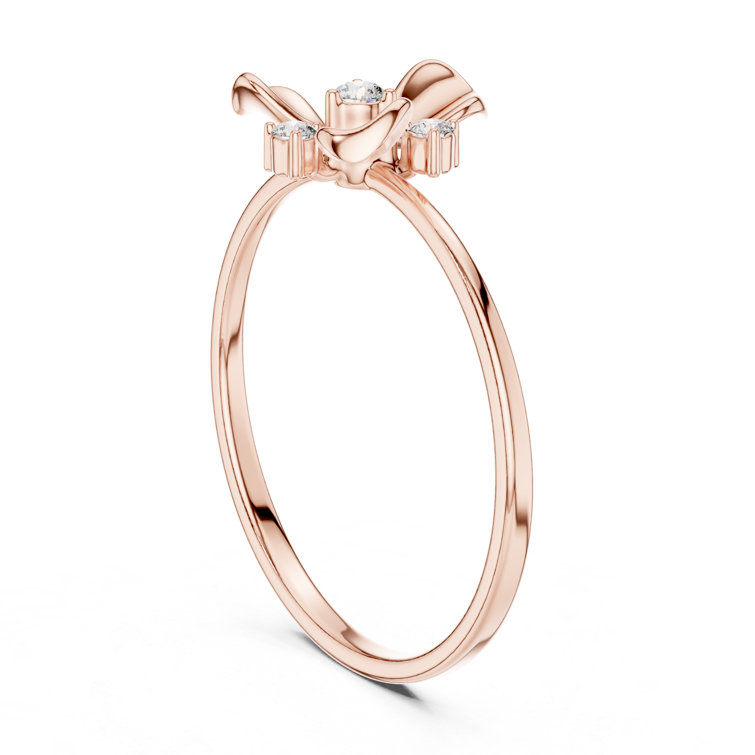 Delicate Blossom Diamond Ring