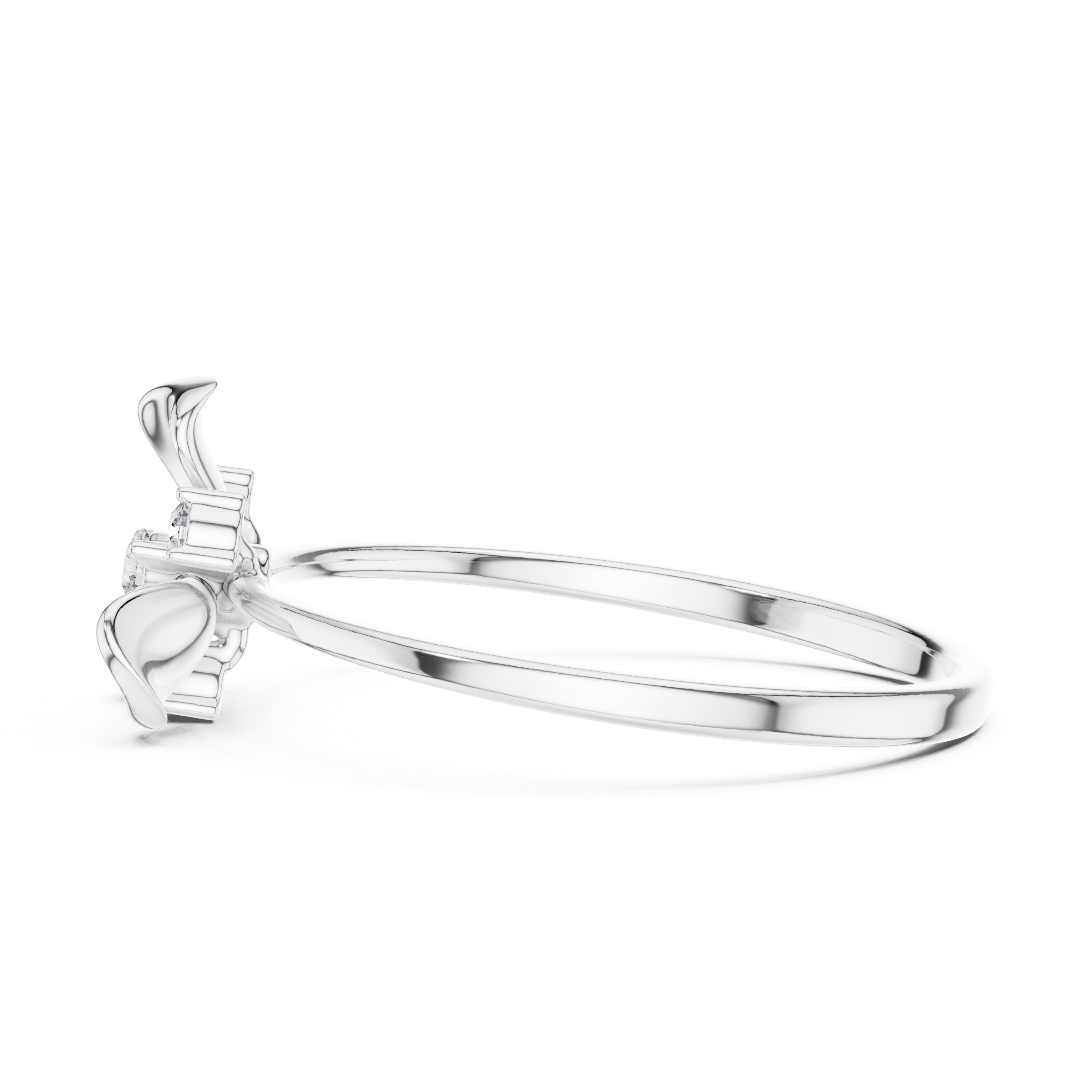 Delicate Blossom Diamond Ring