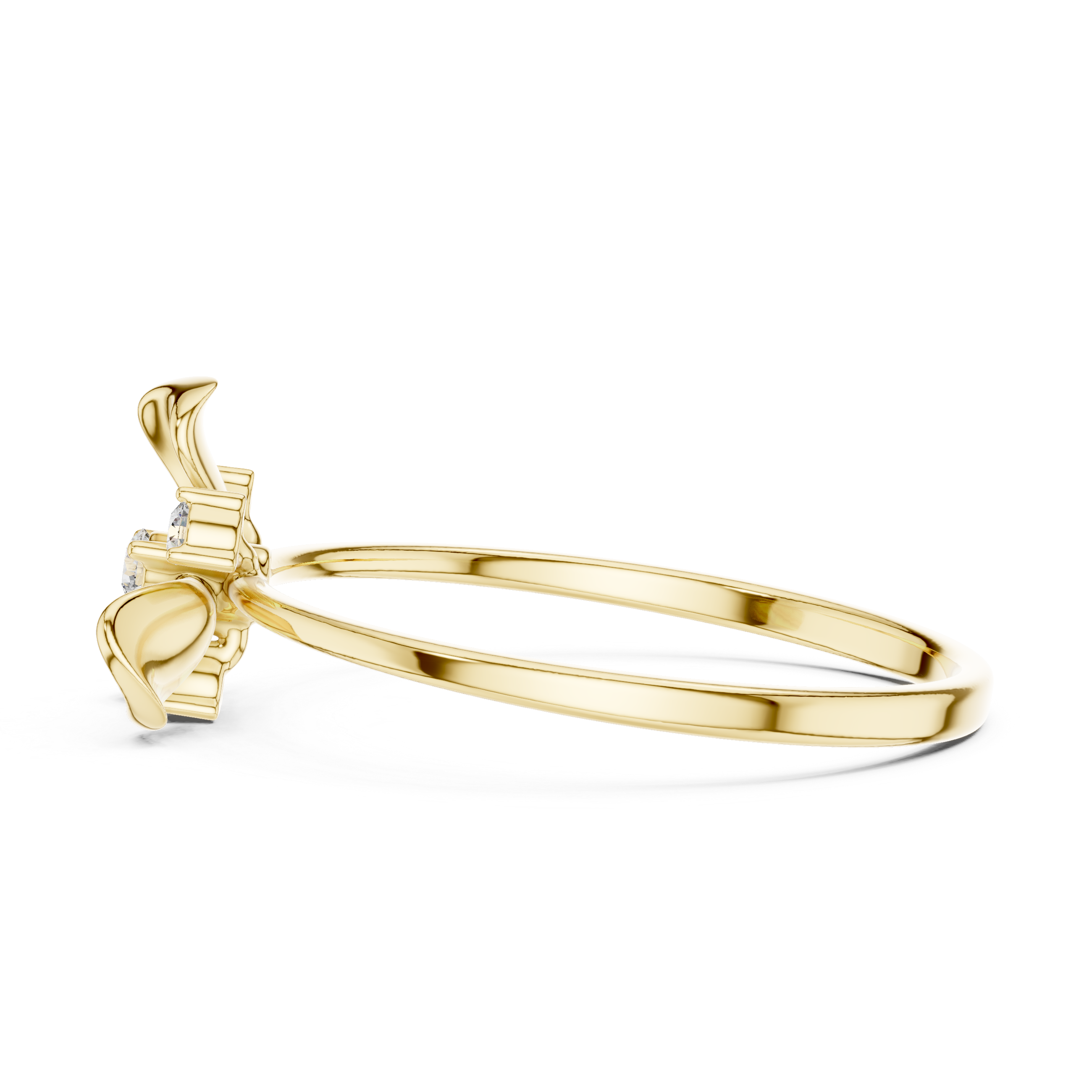 Delicate Blossom Diamond Ring