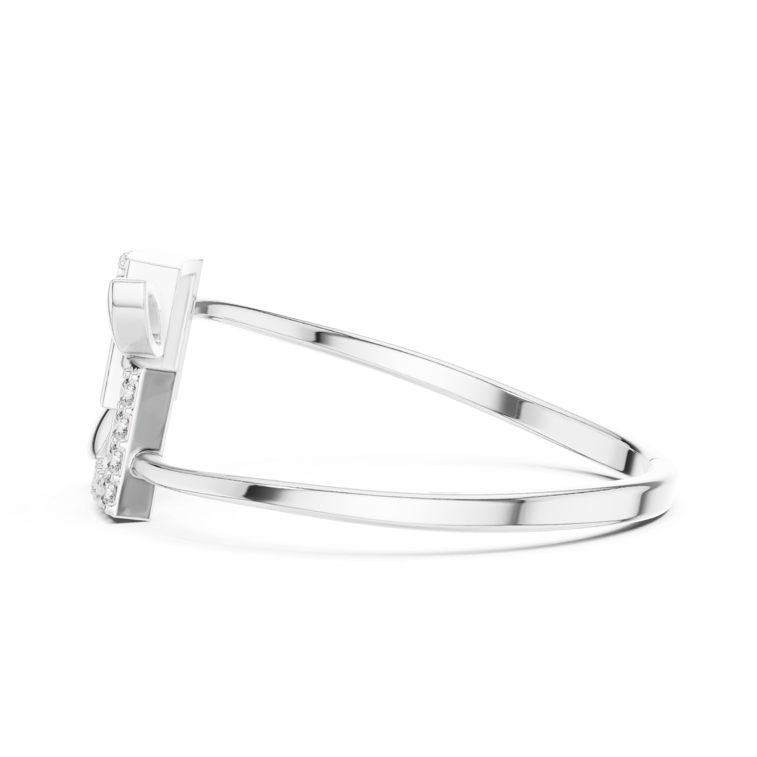 Geometric Diamond Square Ring