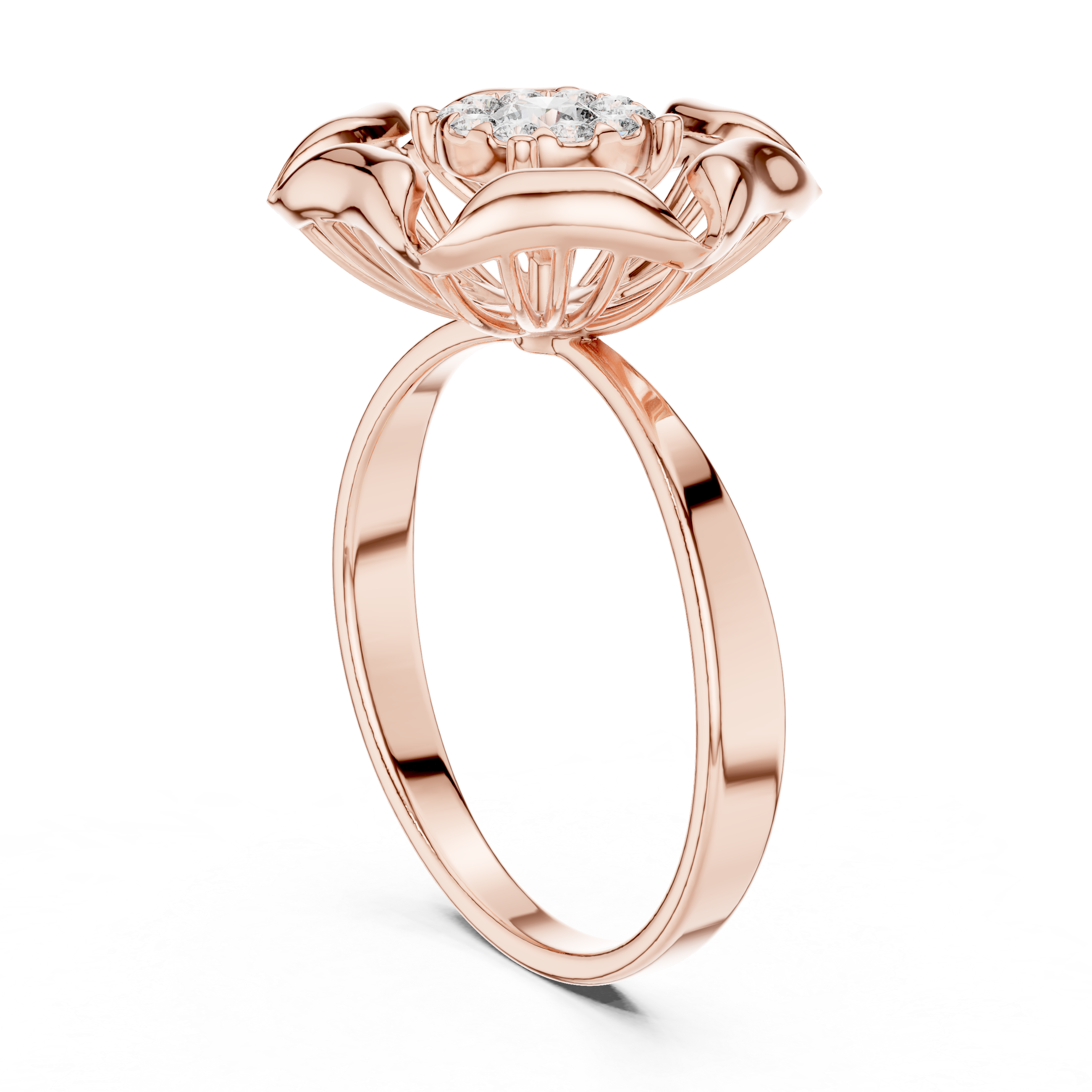 Luxury Starburst Diamond Ring