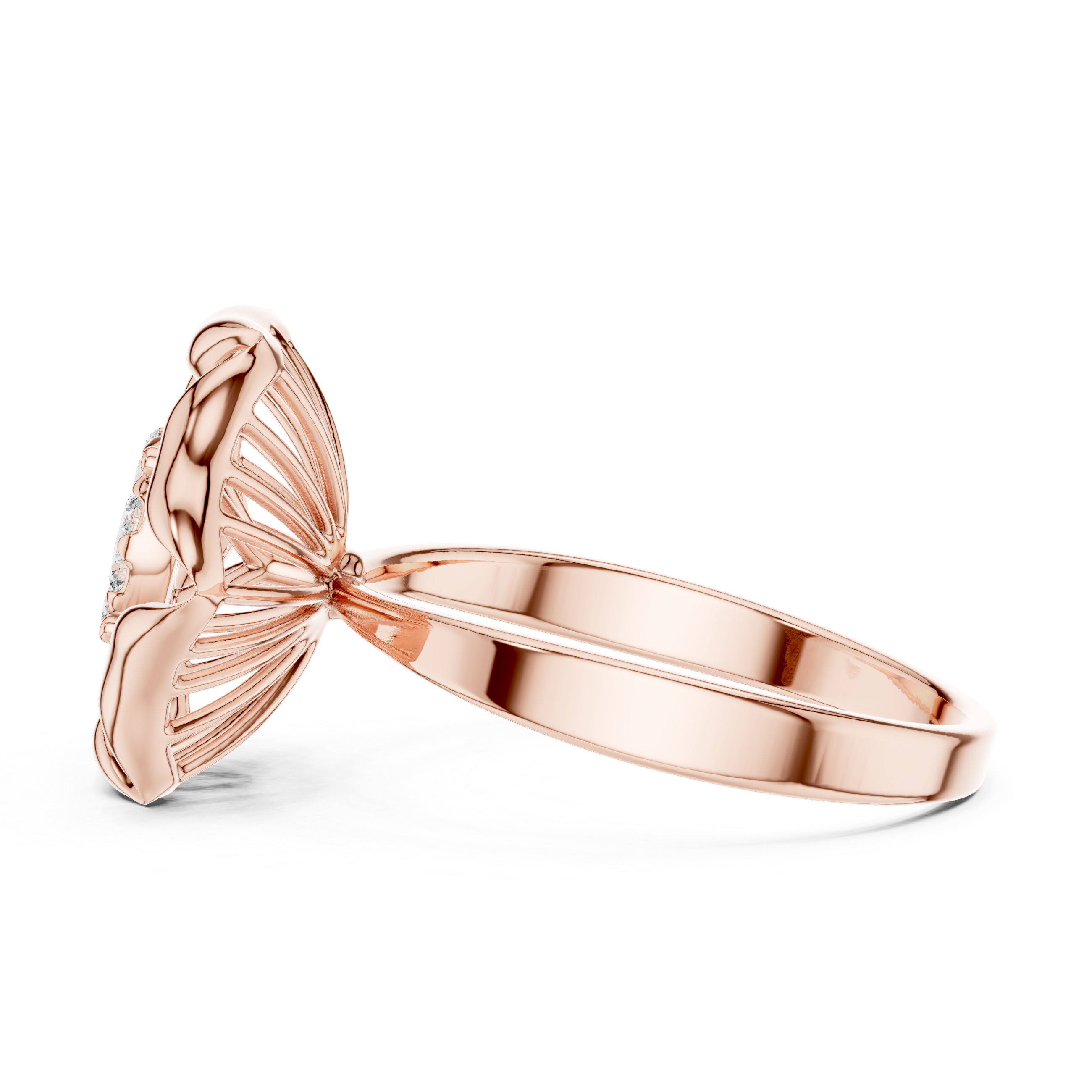 Luxury Starburst Diamond Ring