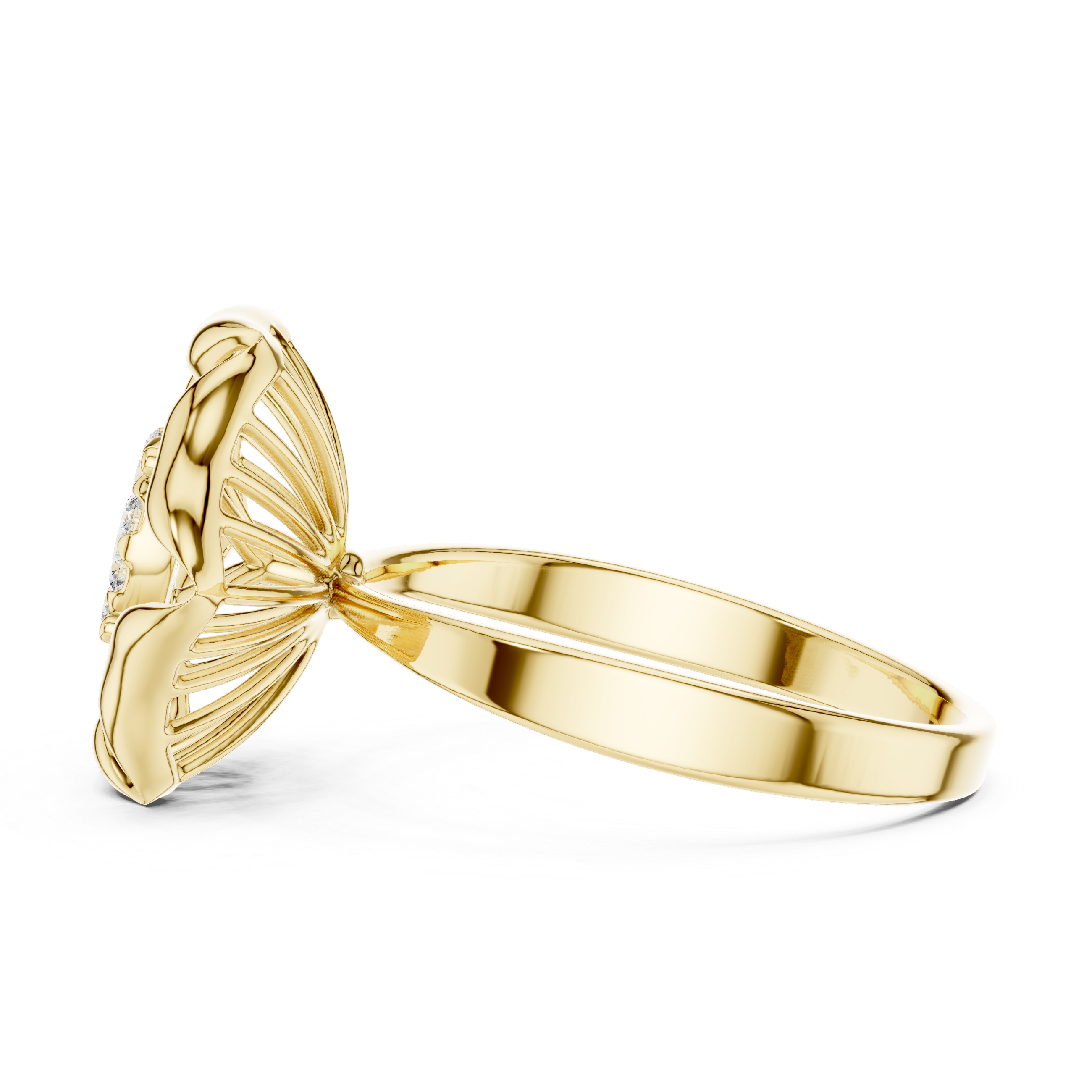 Luxury Starburst Diamond Ring