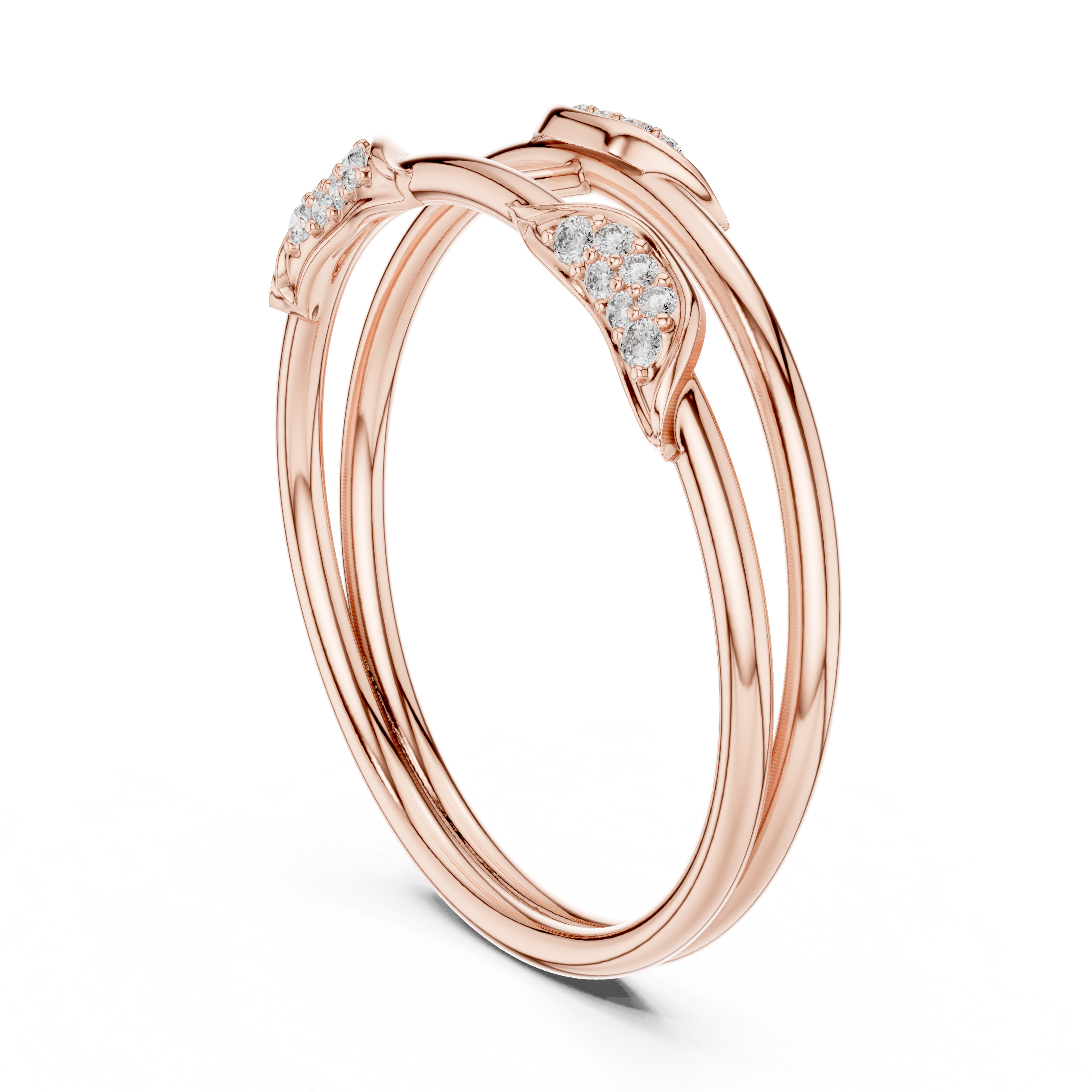 Luxury Double Band Diamond Ring