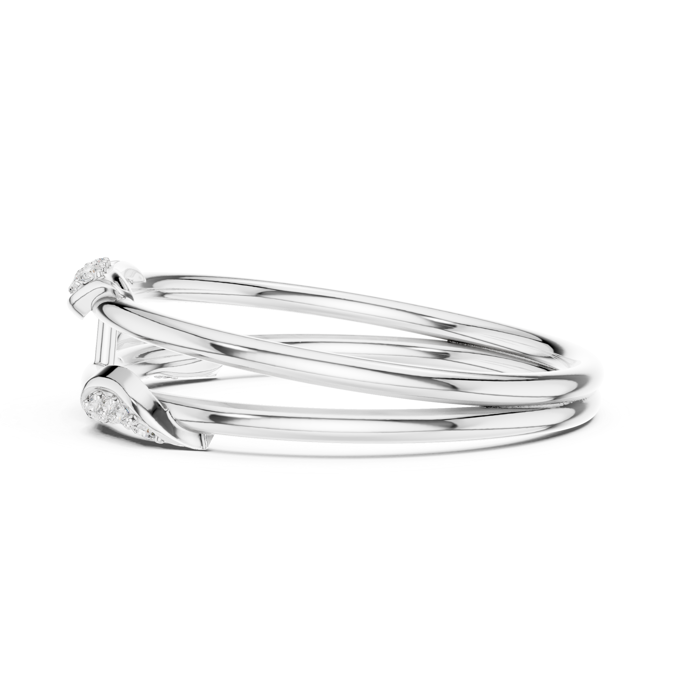 Luxury Double Band Diamond Ring