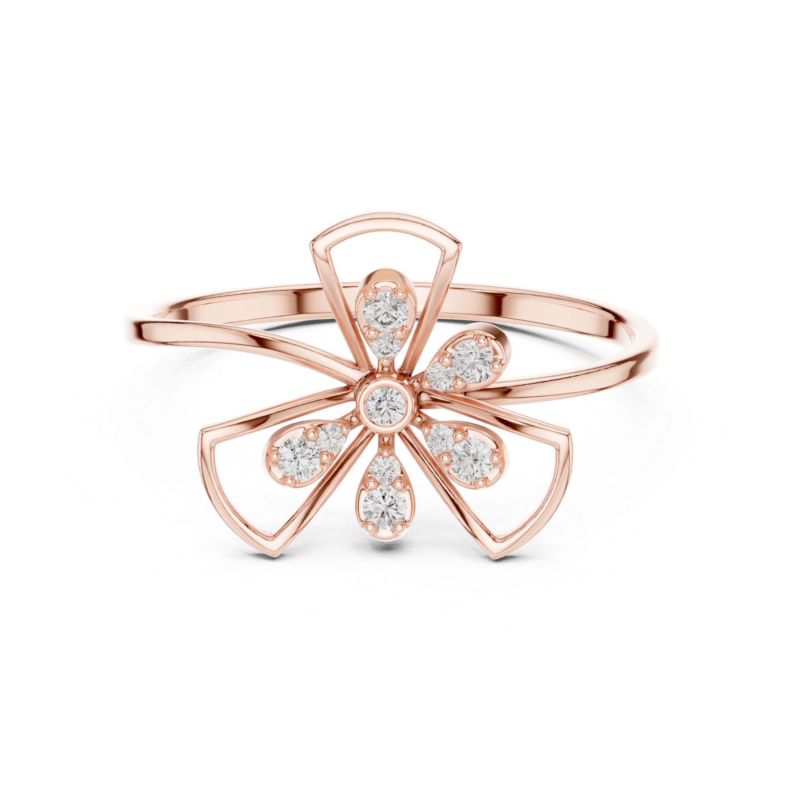 Luxury Floral Diamond Ring