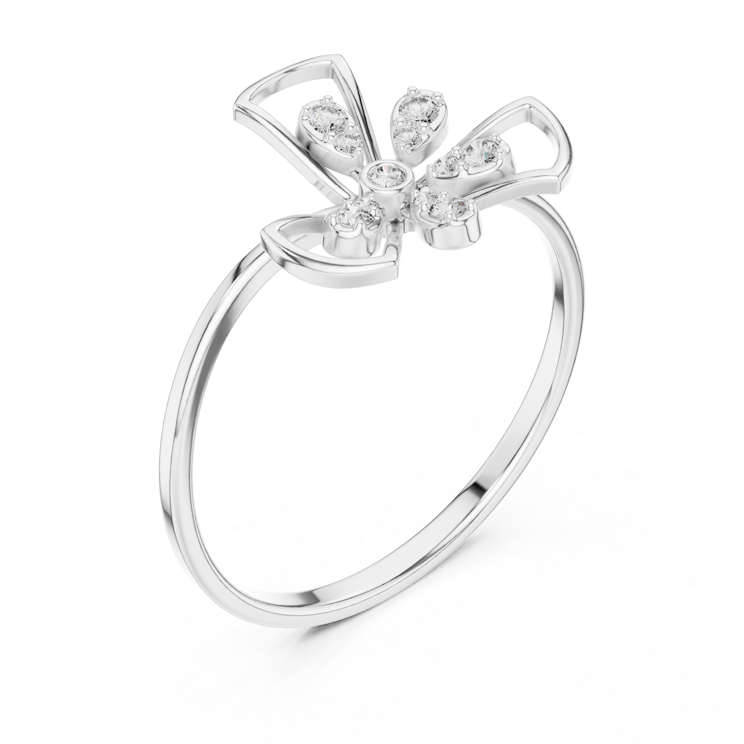 Luxury Floral Diamond Ring