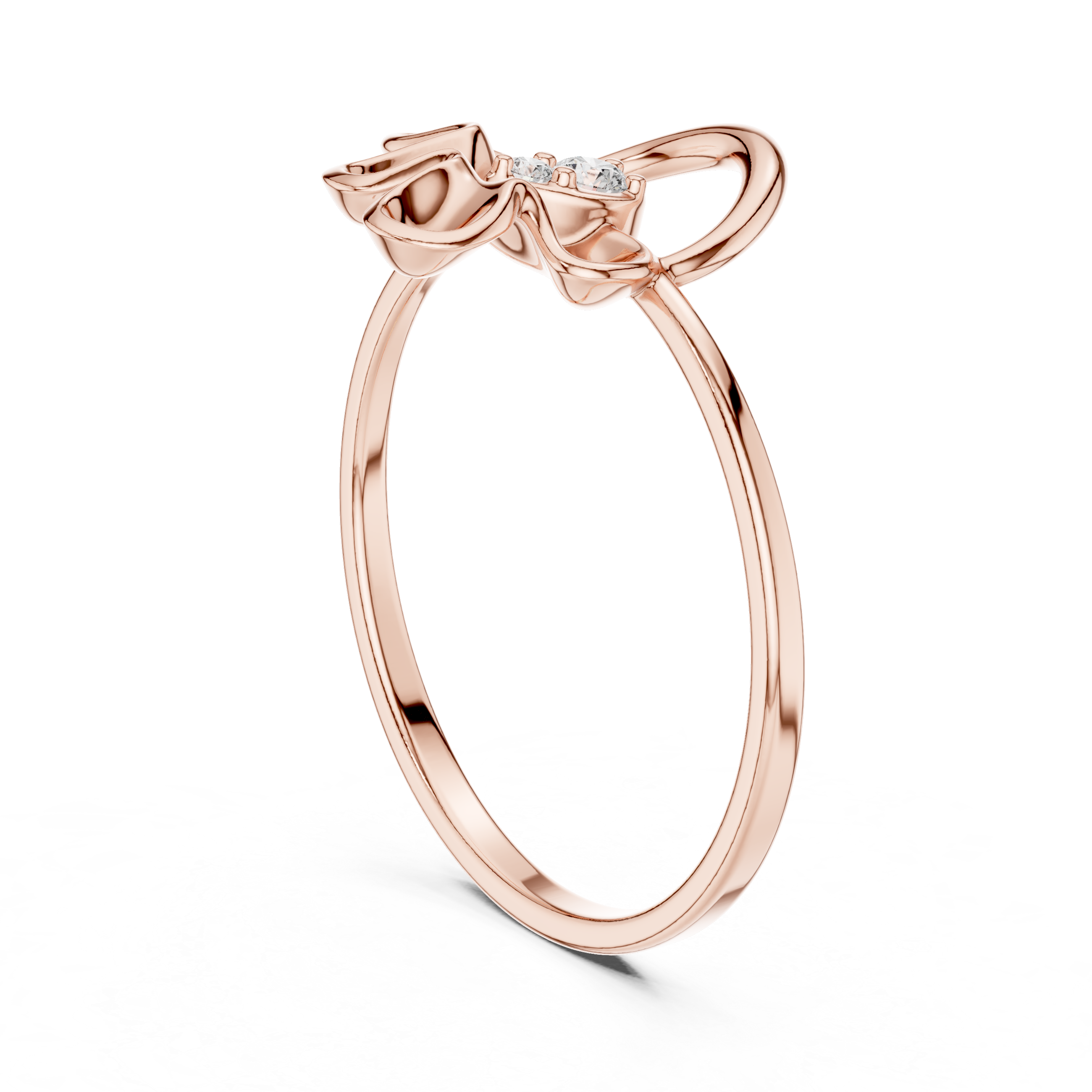 Luxury Abstract Diamond Ring