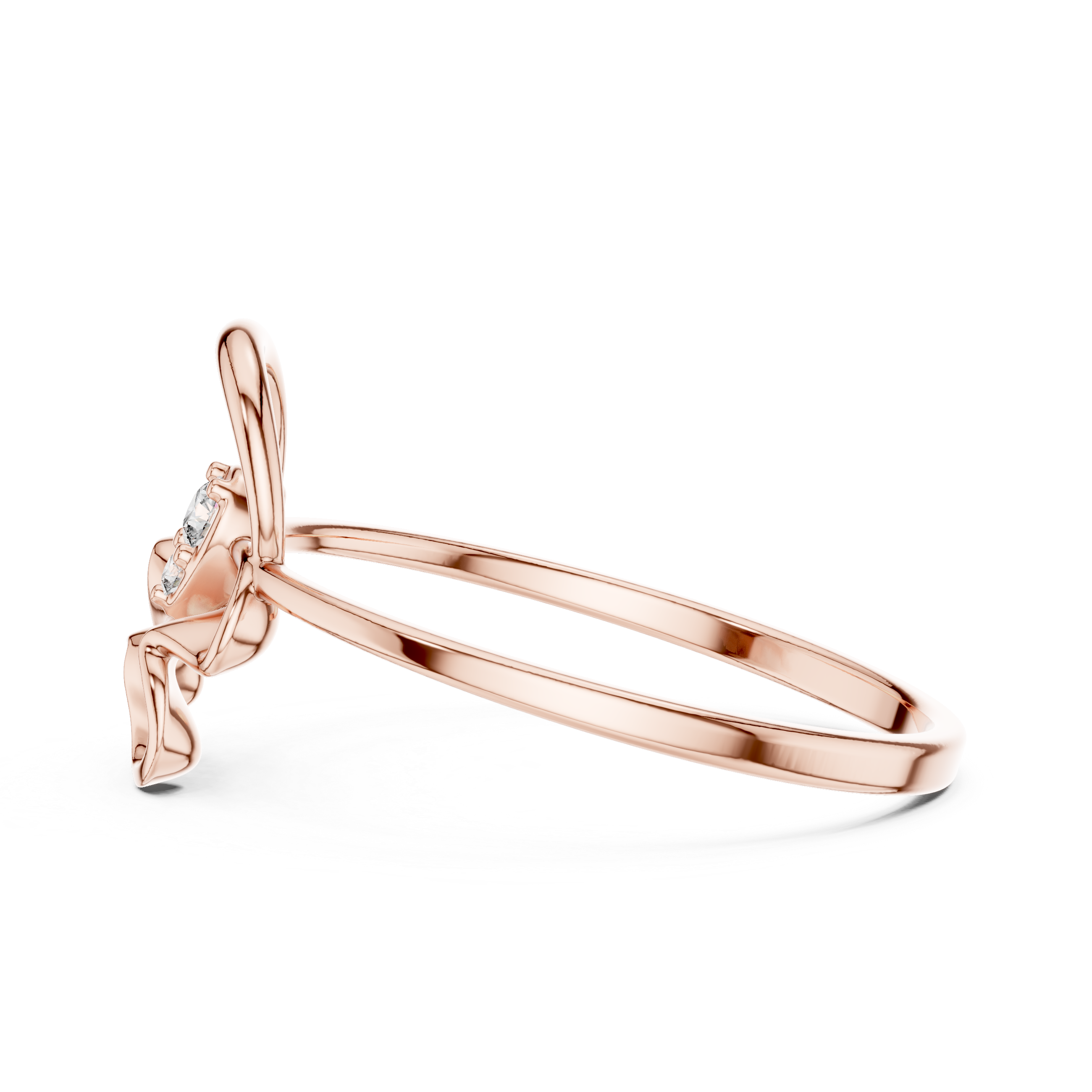 Luxury Abstract Diamond Ring
