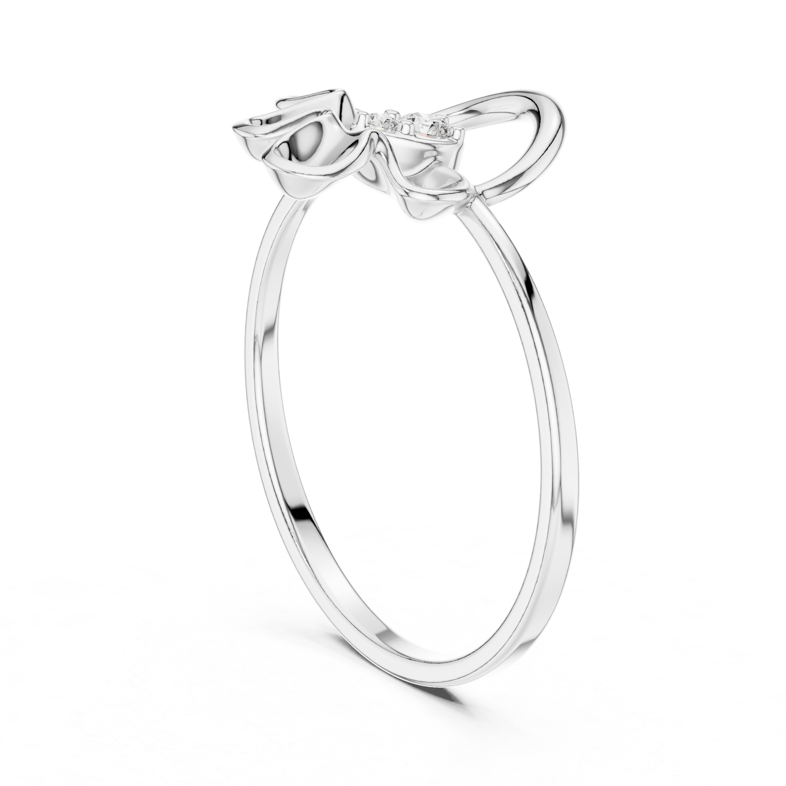 Luxury Abstract Diamond Ring