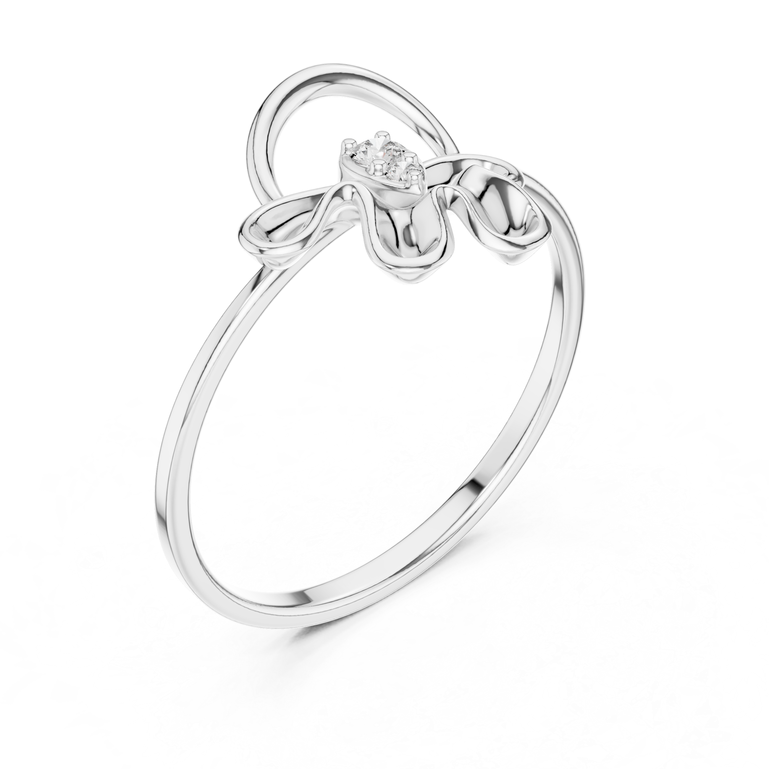 Luxury Abstract Diamond Ring