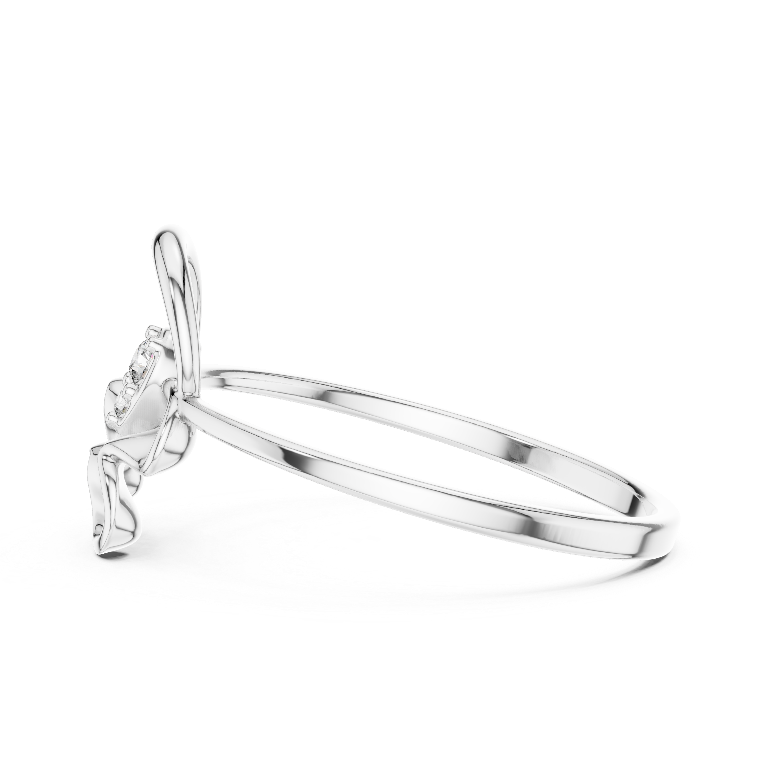 Luxury Abstract Diamond Ring