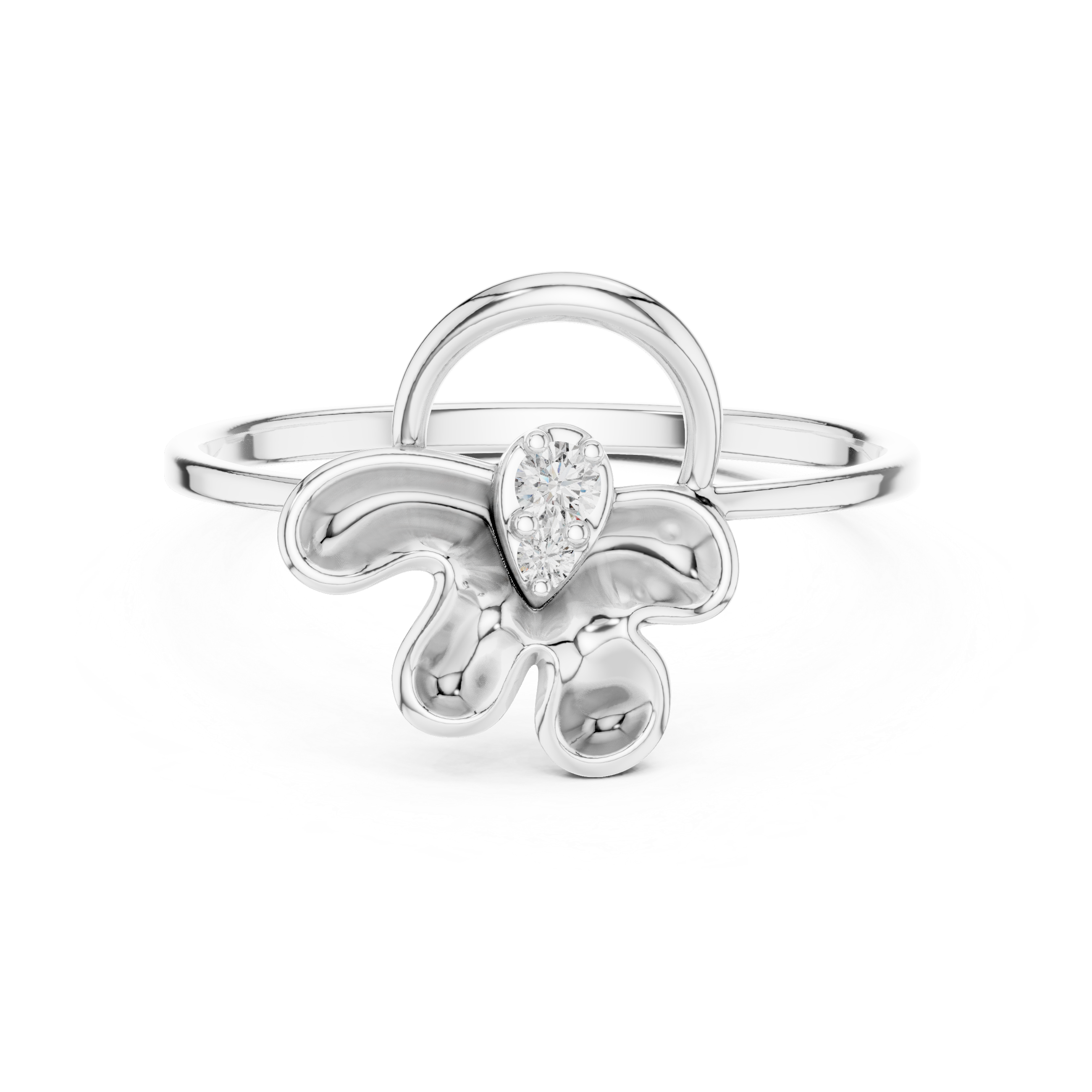 Luxury Abstract Diamond Ring