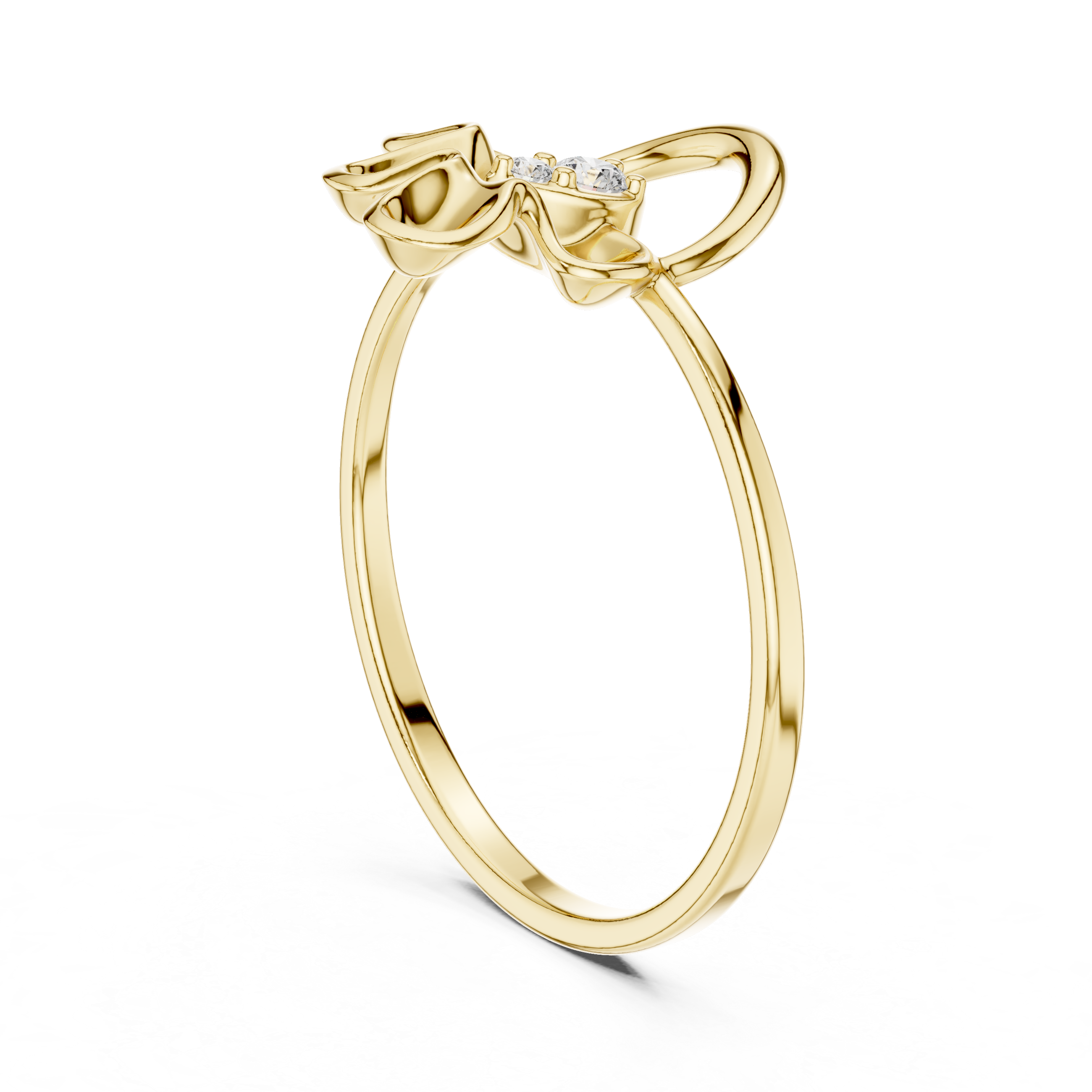 Luxury Abstract Diamond Ring