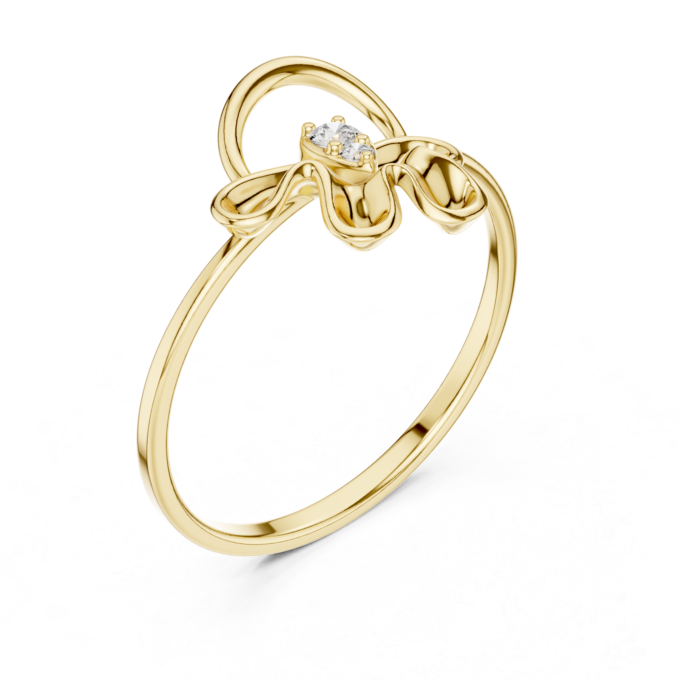 Luxury Abstract Diamond Ring