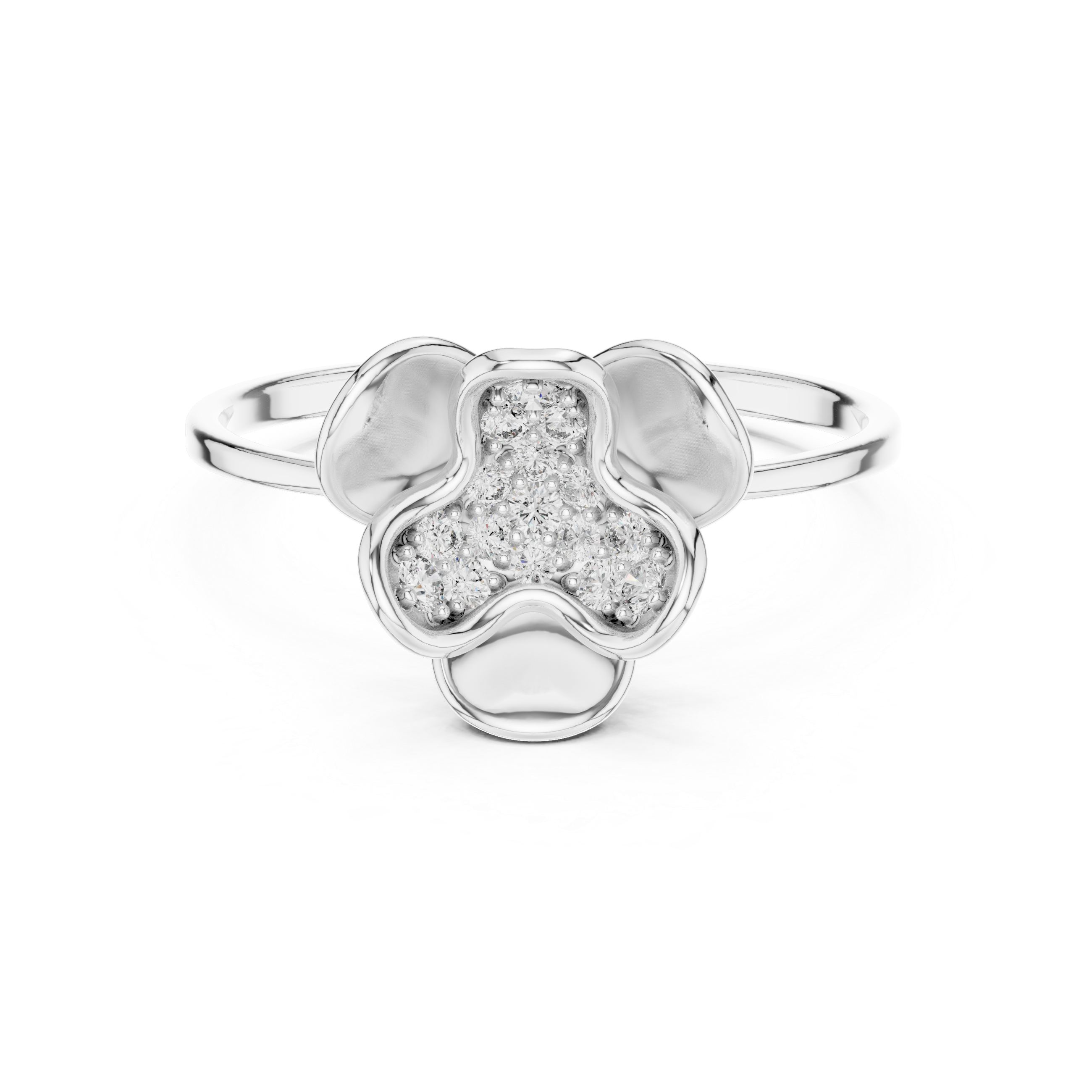 Luxury Floral Diamond Ring
