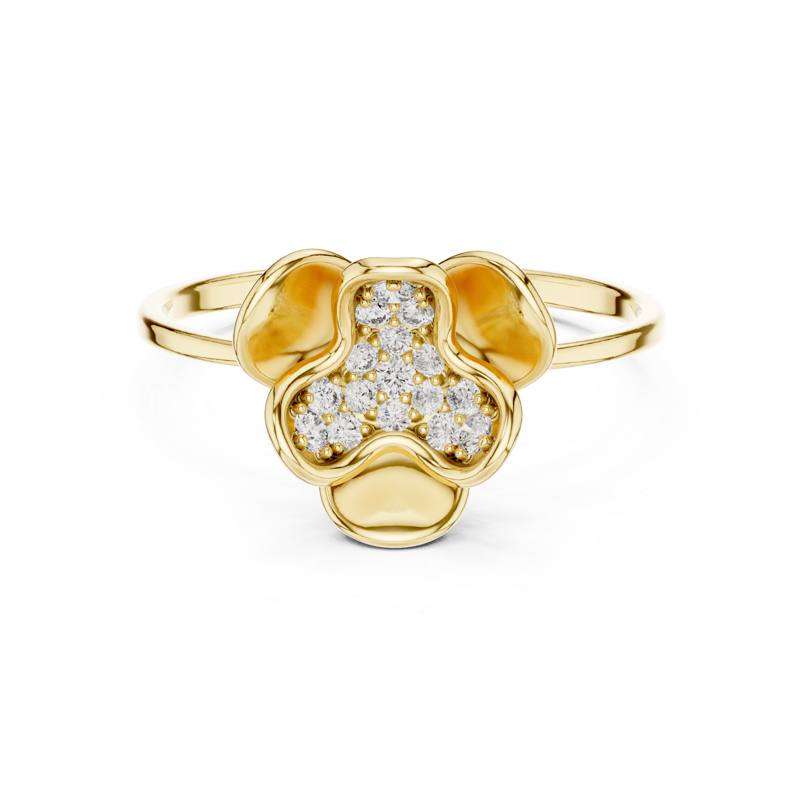 Luxury Floral Diamond Ring