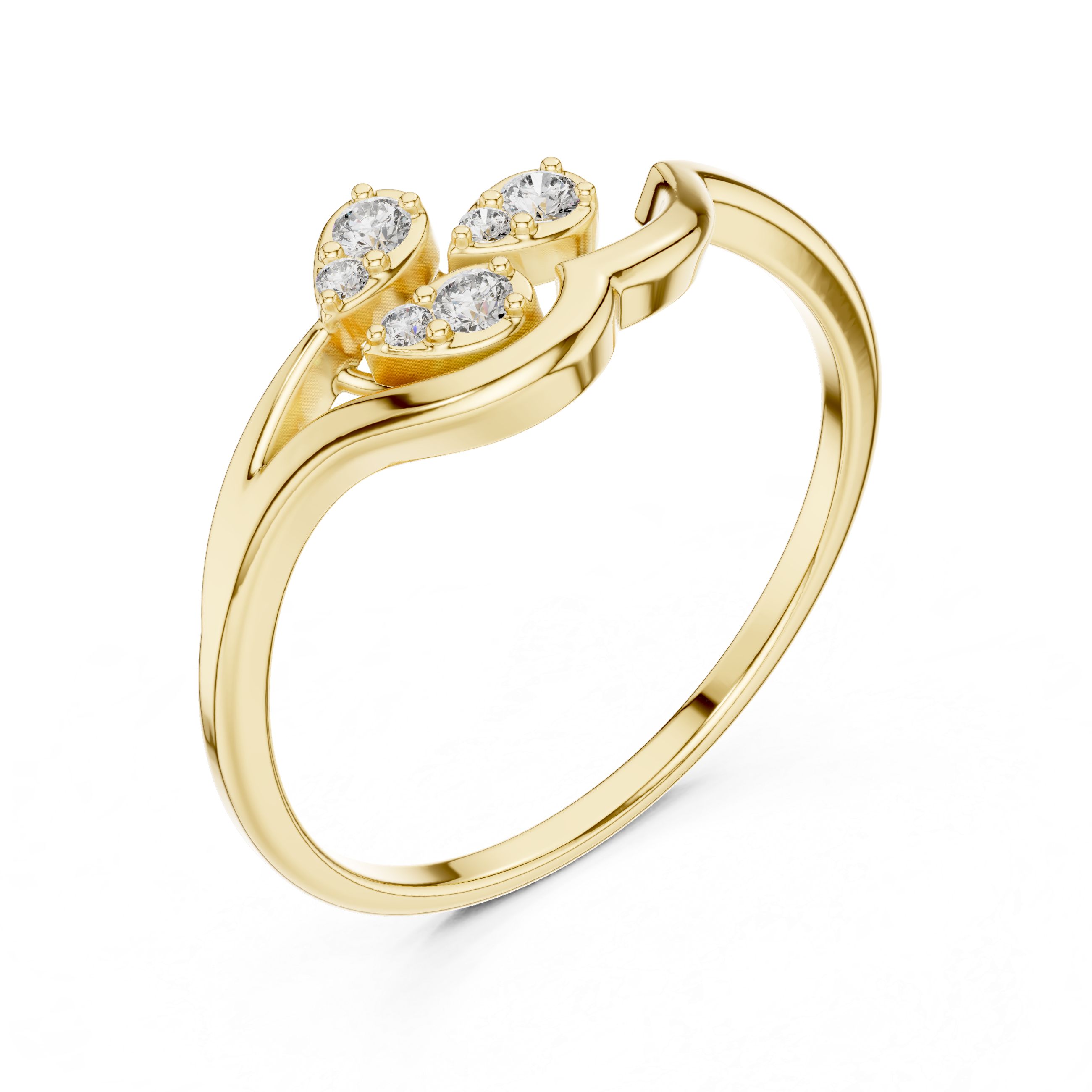 Luxury Flow Diamond Ring